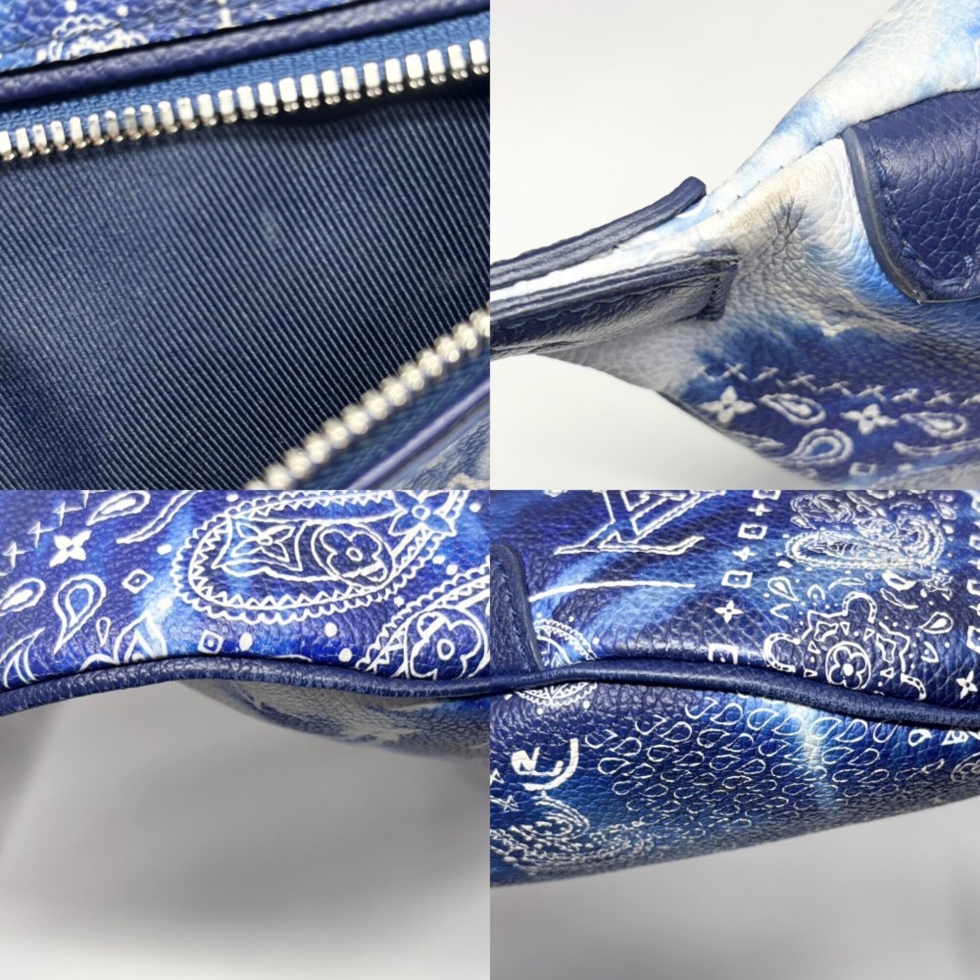Louis Vuitton Blue Monogram Fanny Pack Sling Bag (Pre-Owned)