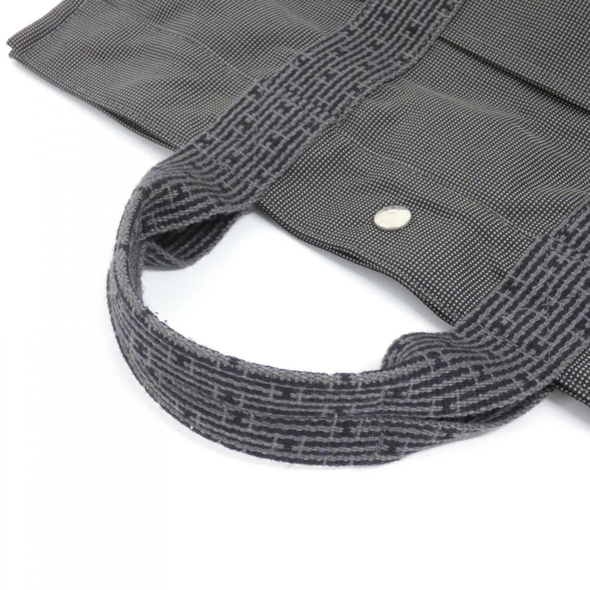 Hermes Black Canvas Handbag (Pre-Owned)