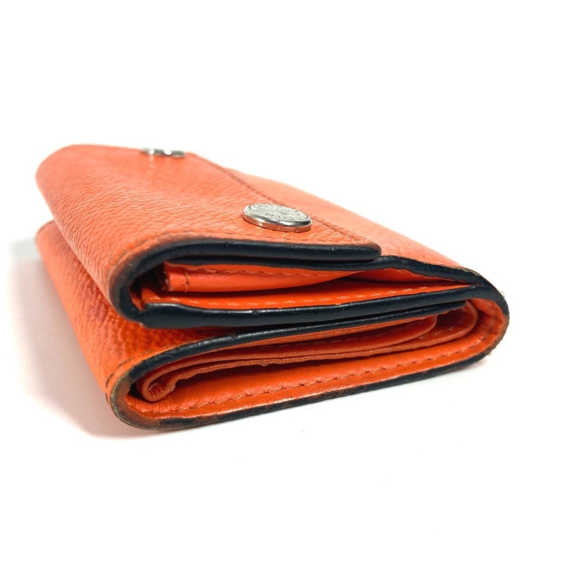 Louis Vuitton Taigarama Orange Taiga Leather Monogram Wallet (Tri-Fold) (Pre-Owned)
