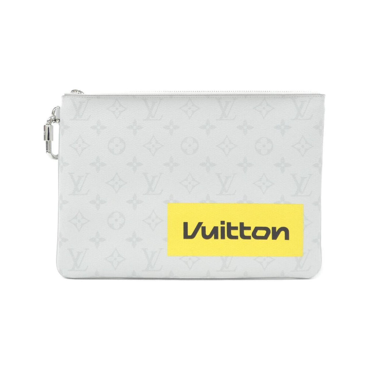 Louis Vuitton Gray Coated Canvas Pouch (Pre-Owned)