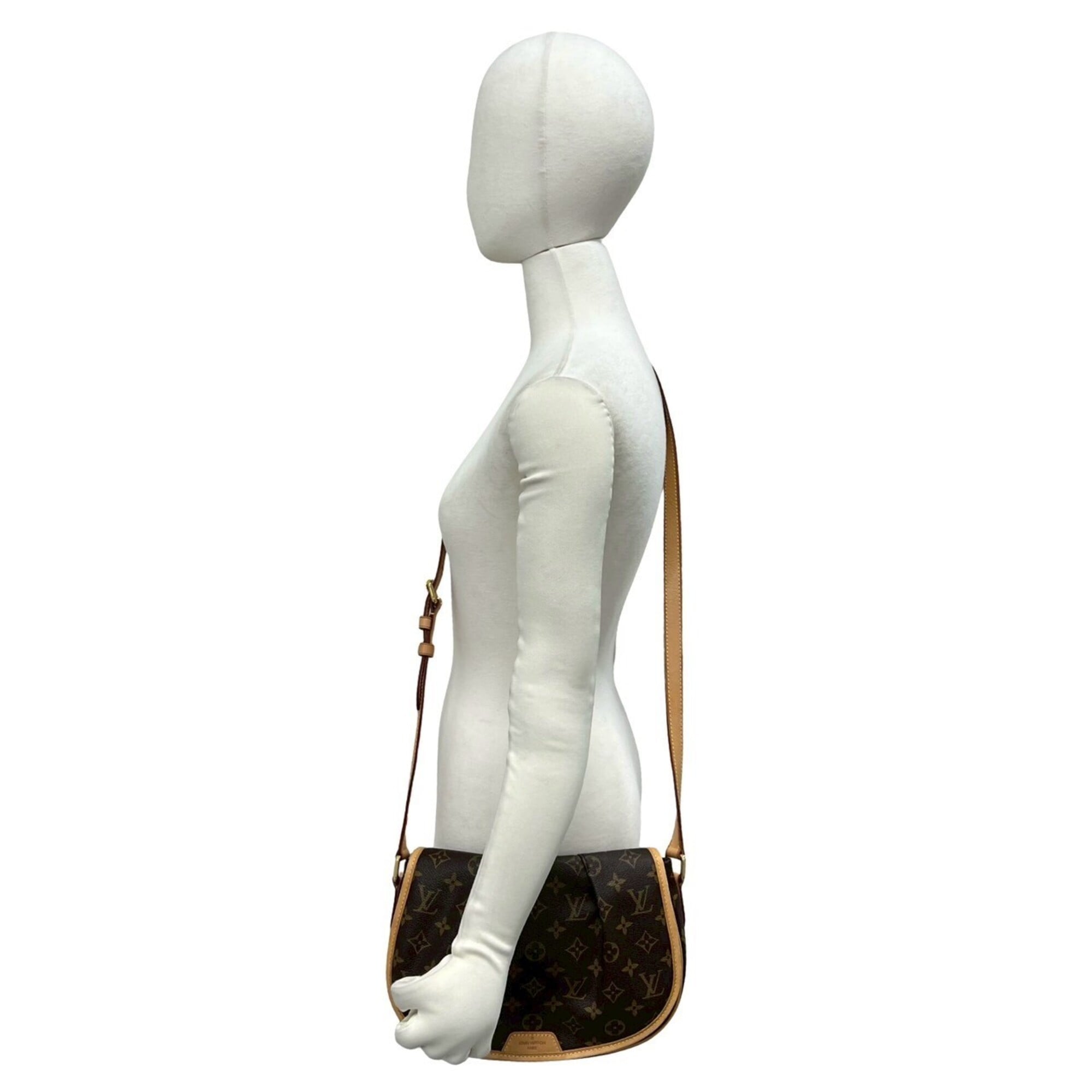 Louis Vuitton Brown Leather Pvc Pochette Shoulder Bag (Pre-Owned)