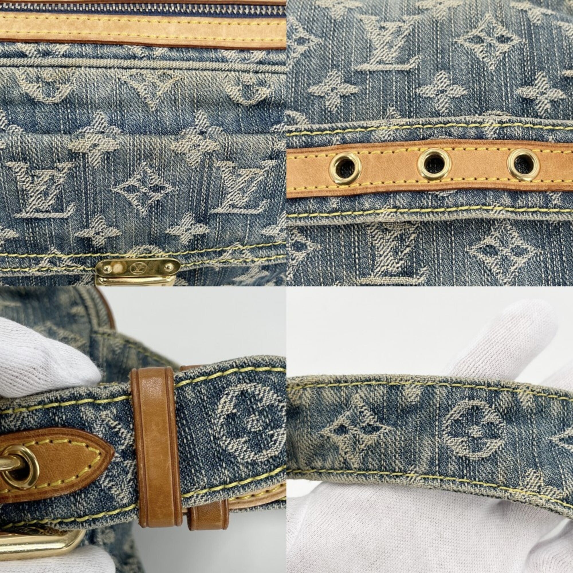 Louis Vuitton Monogram Denim Blue Monogram Denim Fanny Pack (Pre-Owned)
