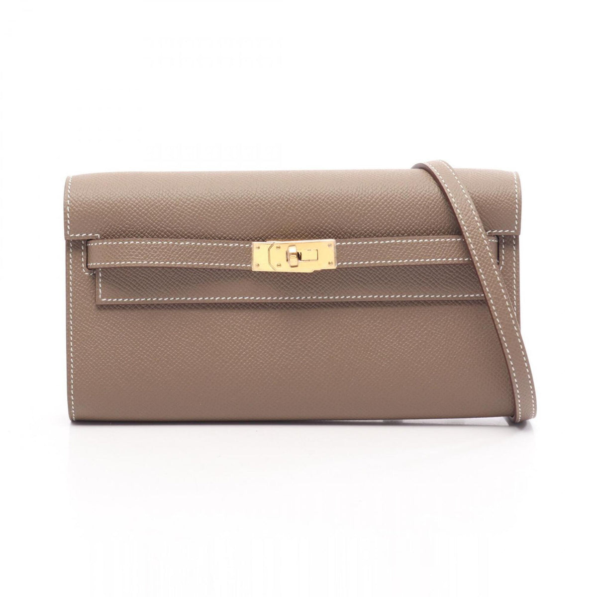 Hermes Etoupe Gray Gray Epsom Leather Handbag Shoulder Bag (Pre-Owned)