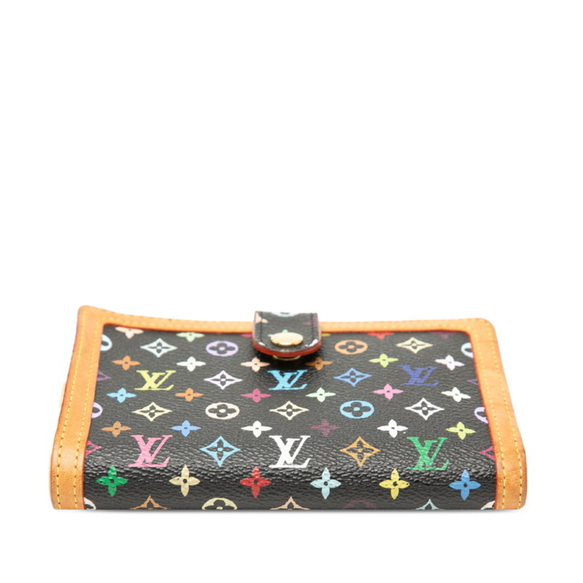 Louis Vuitton Black Multi-Color Pvc Leather Wallet (Bi-Fold) (Pre-Owned)