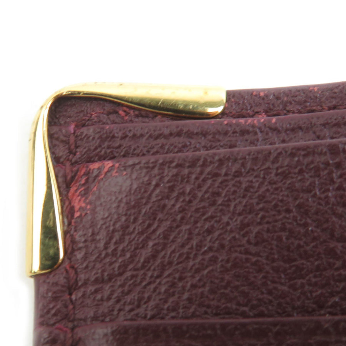 Cartier Bordeaux Leather Wallet (Bi-Fold) (Pre-Owned)
