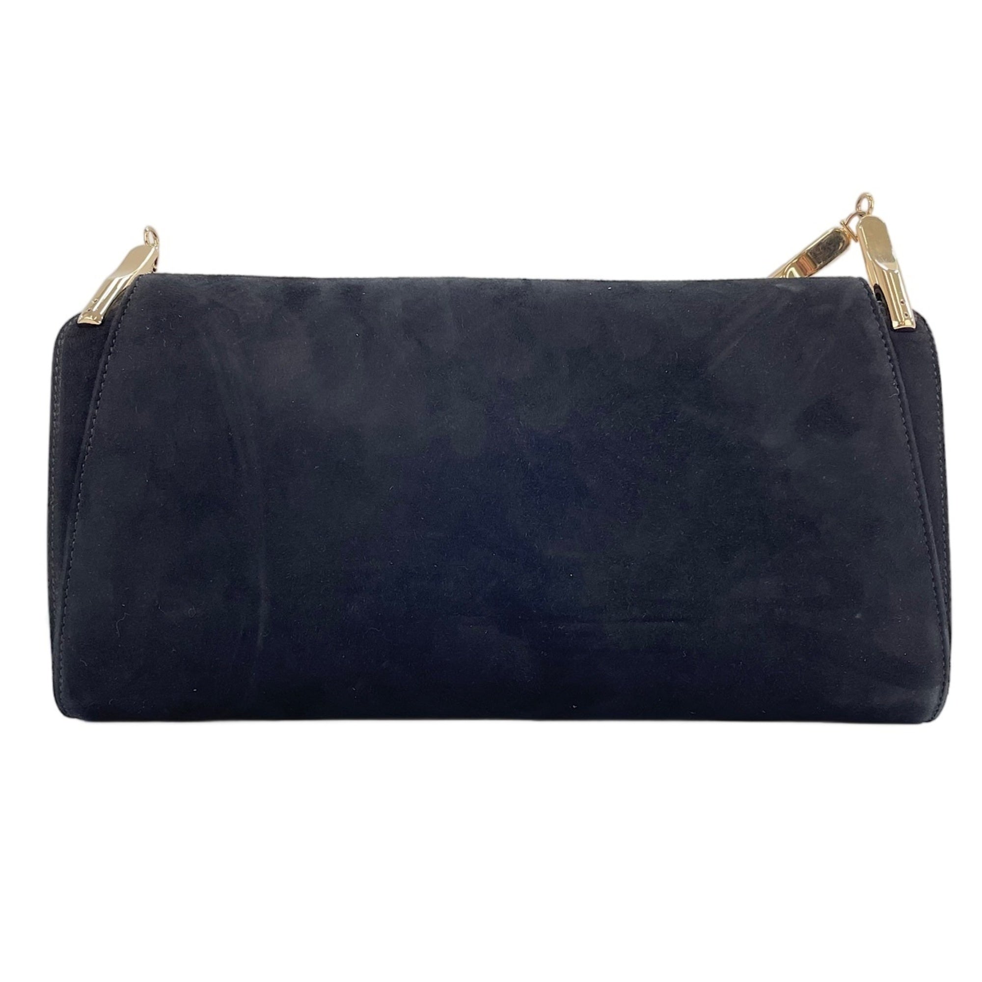 Salvatore Ferragamo Gancini Black Shoulder Bag (Pre-Owned)