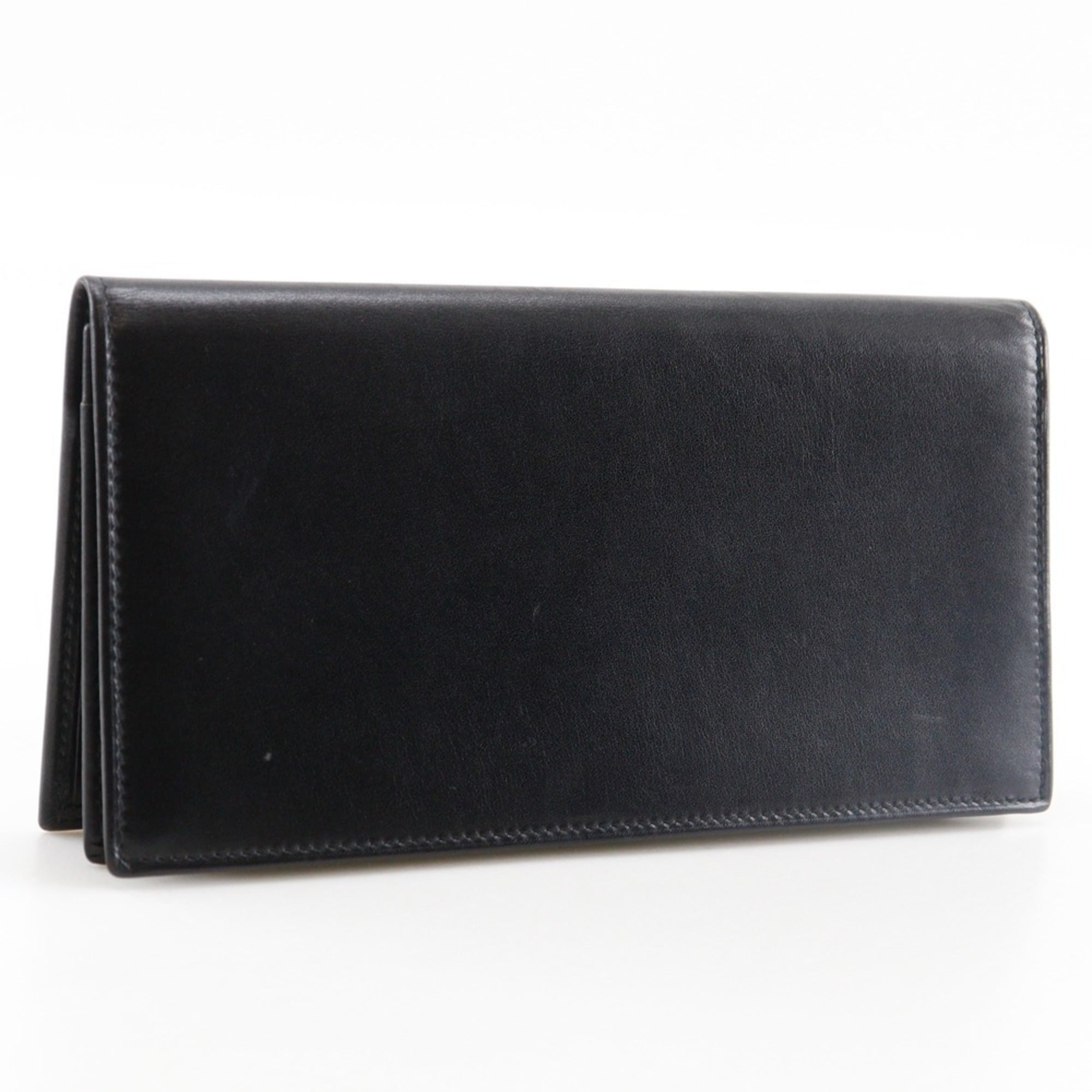 Dunhill Black Leather Long Bill Wallet (Bi-Fold) (Pre-Owned)