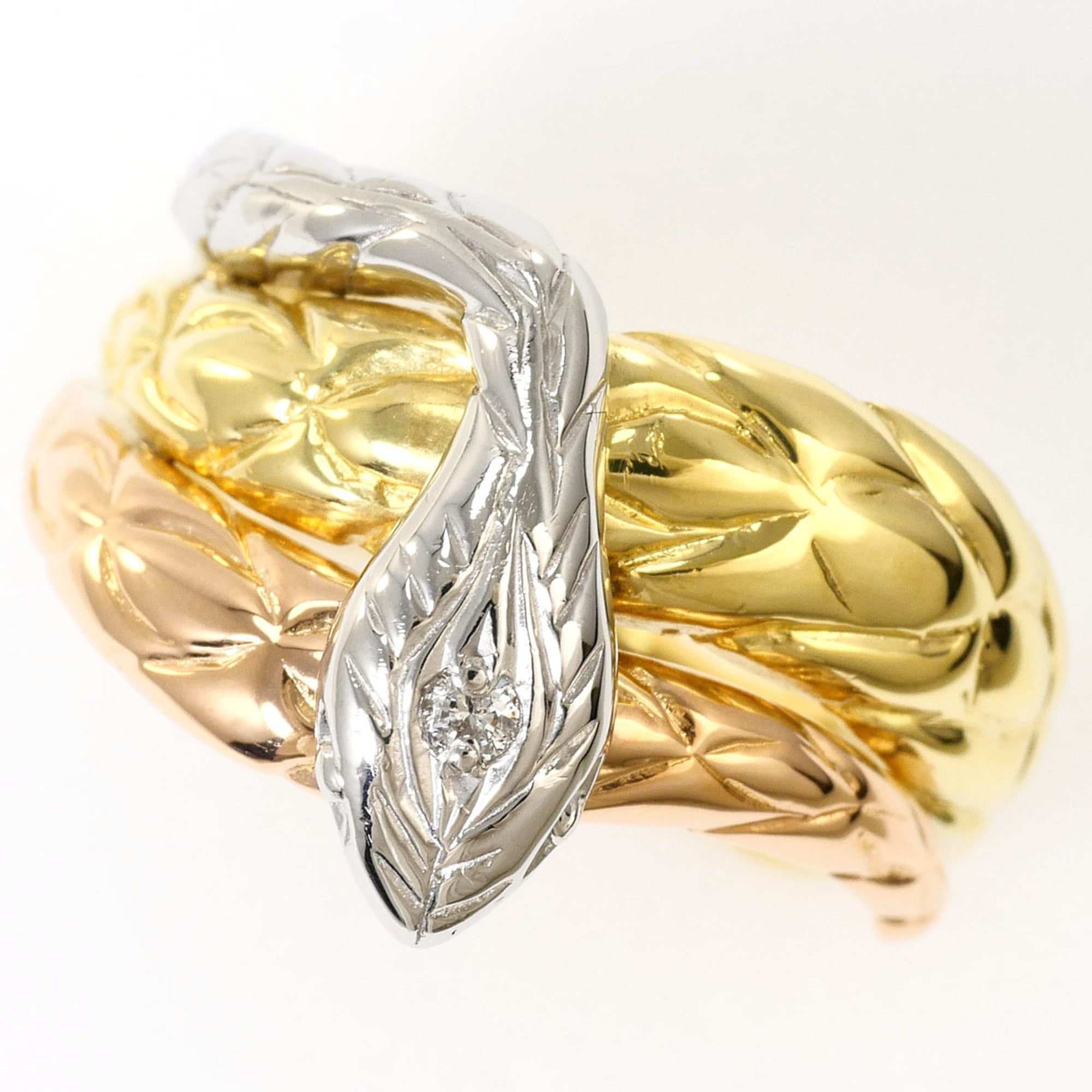 Unbranded Pink Gold Platinum Yellow Gold Yellow Gold (18K) Pink Gold (18K) Platinum 900 Band Ring (Pre-Owned)