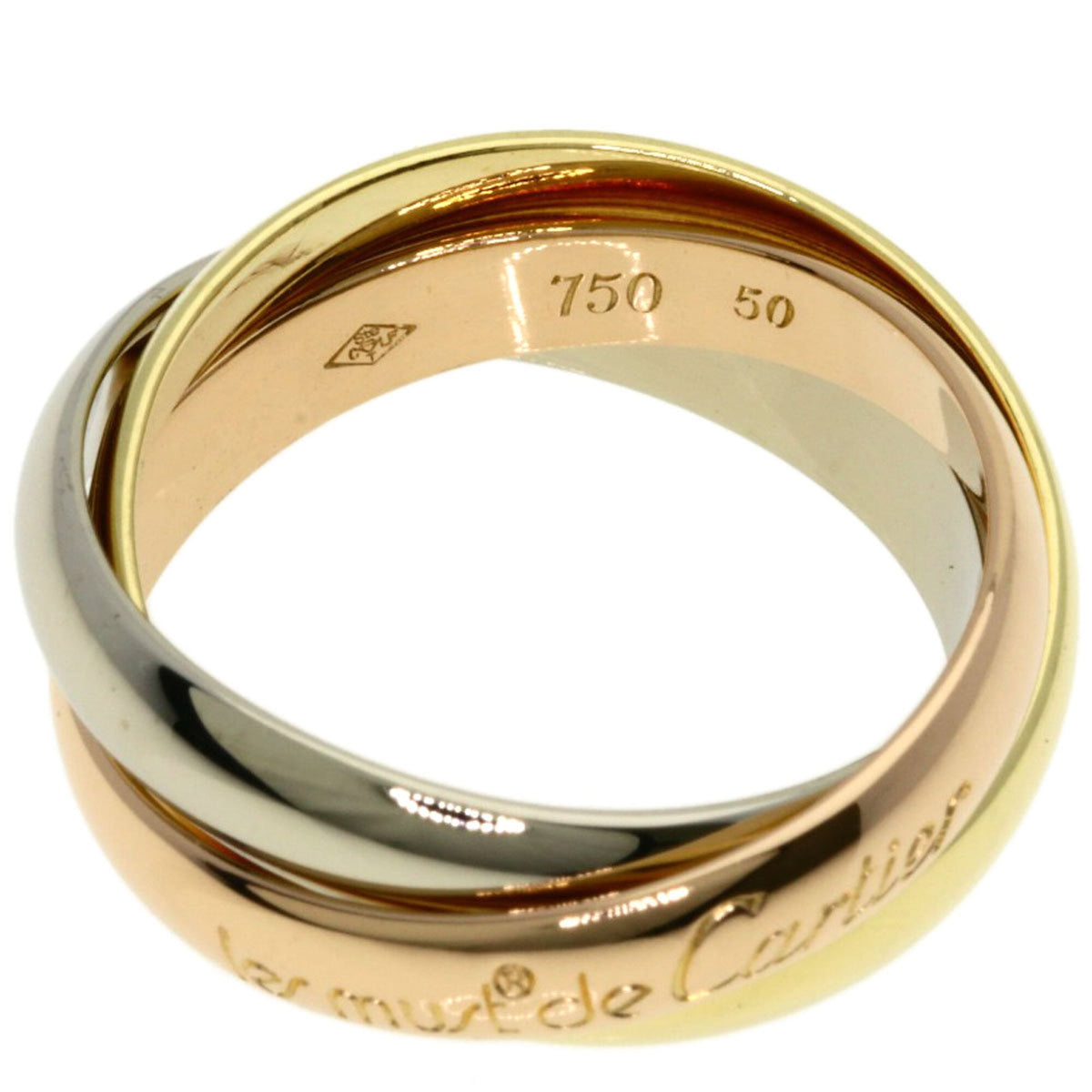 Cartier Trinity Yellow Gold (18K) Pink Gold (18K) White Gold (18K) Band Ring (Pre-Owned)