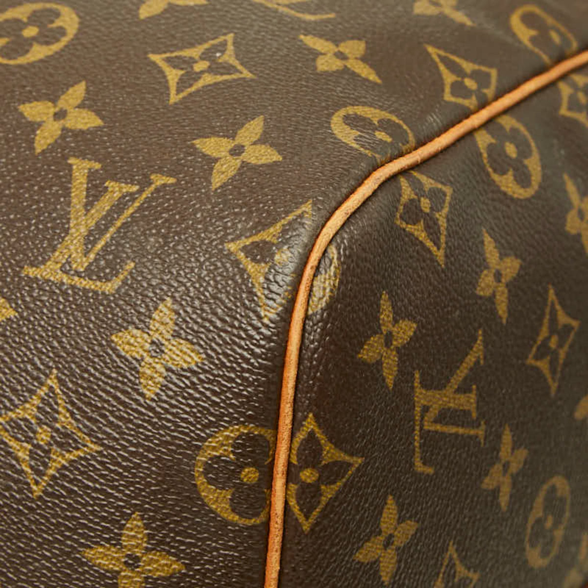 Louis Vuitton Brown Pvc Leather Boston Bag Shoulder Bag (Pre-Owned)