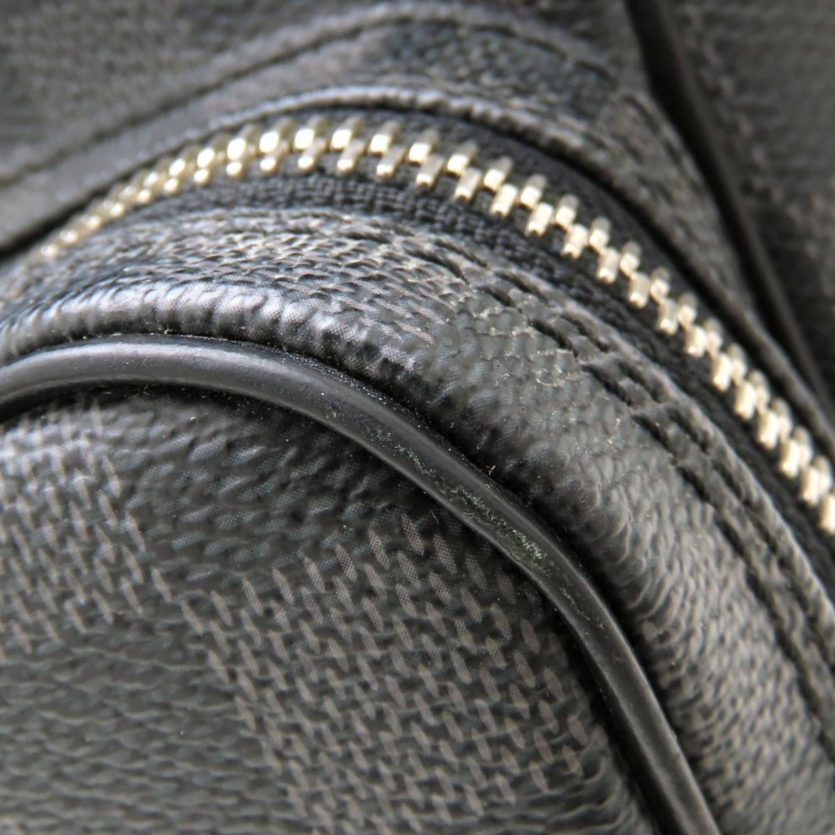Louis Vuitton Black Gray Damier Canvas Shoulder Bag (Pre-Owned)