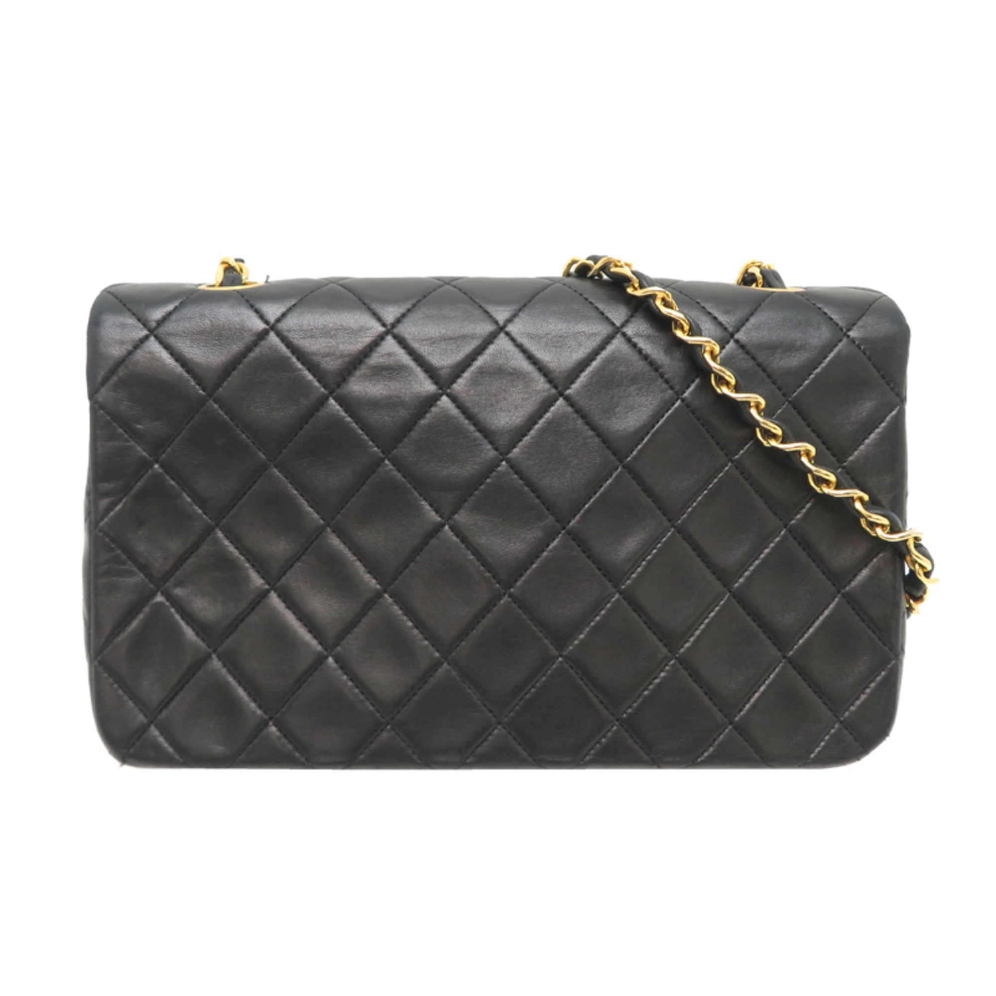 Chanel Black Leather Shoulder Bag (Pre-Owned)