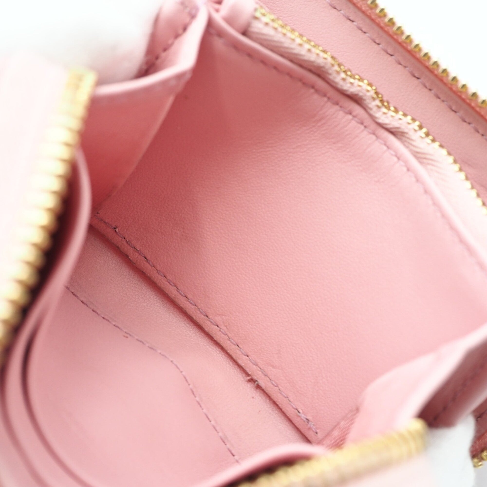 Christian Dior Lady Dior Pink Leather Coin Purse/Coin Case (Pre-Owned)