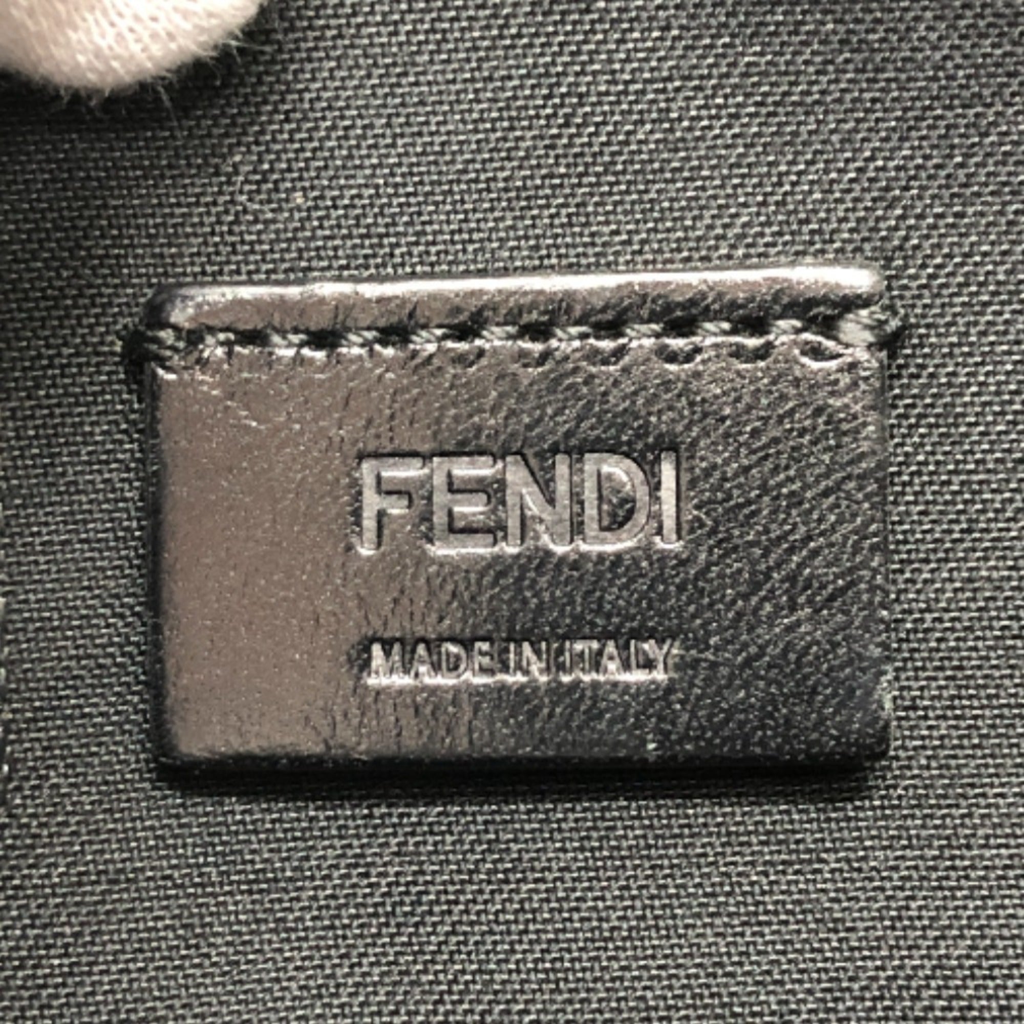 Fendi Black Multi-Color Leather Clutch Bag (Pre-Owned)