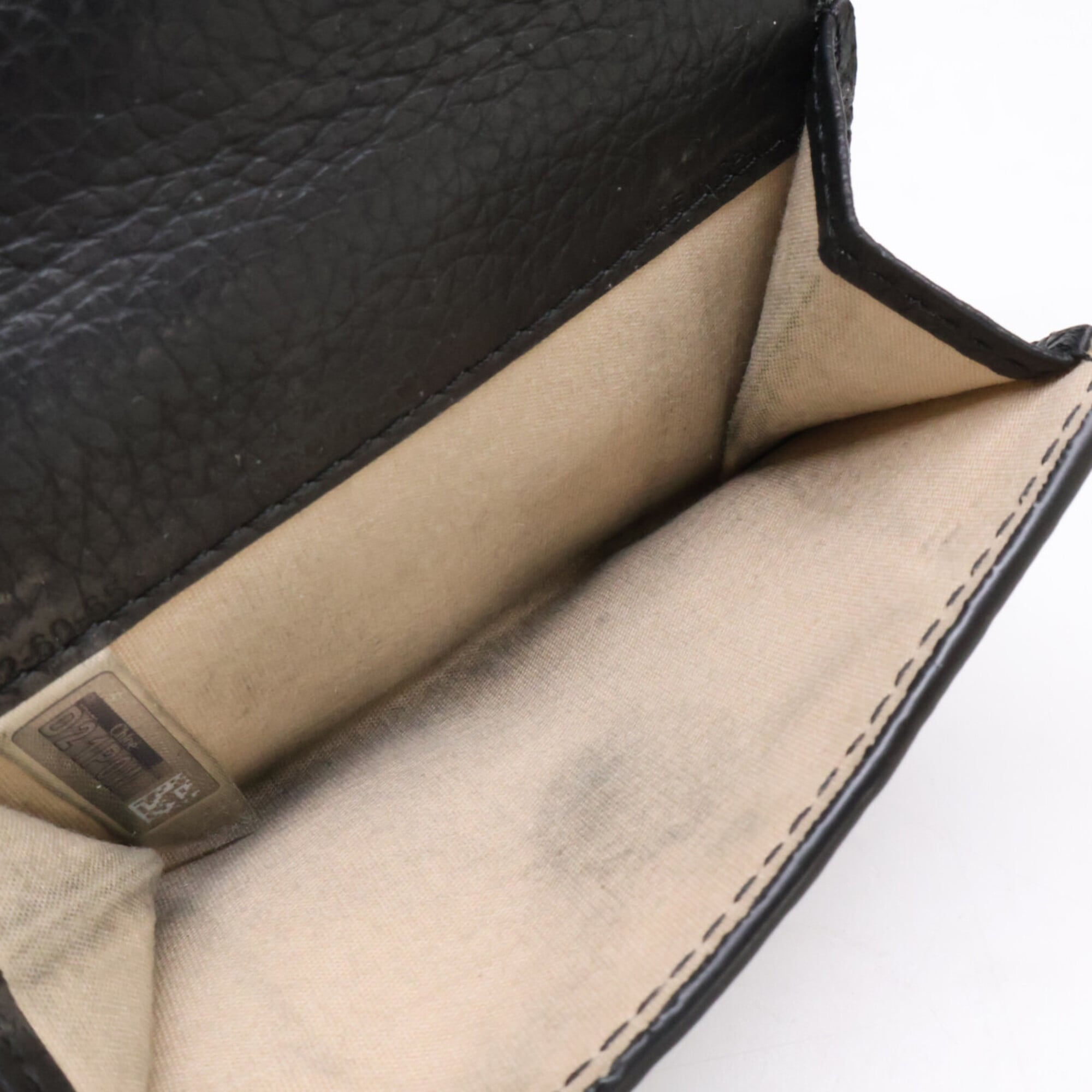 Chloé Black Leather Wallet (Tri-Fold) (Pre-Owned)