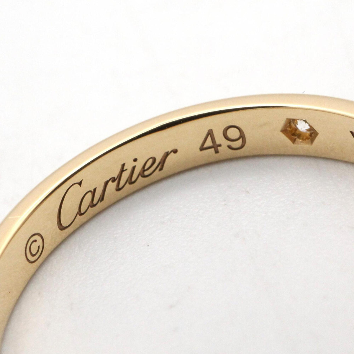 Cartier Gold Clear Yellow Gold (18K) Band Ring (Pre-Owned)