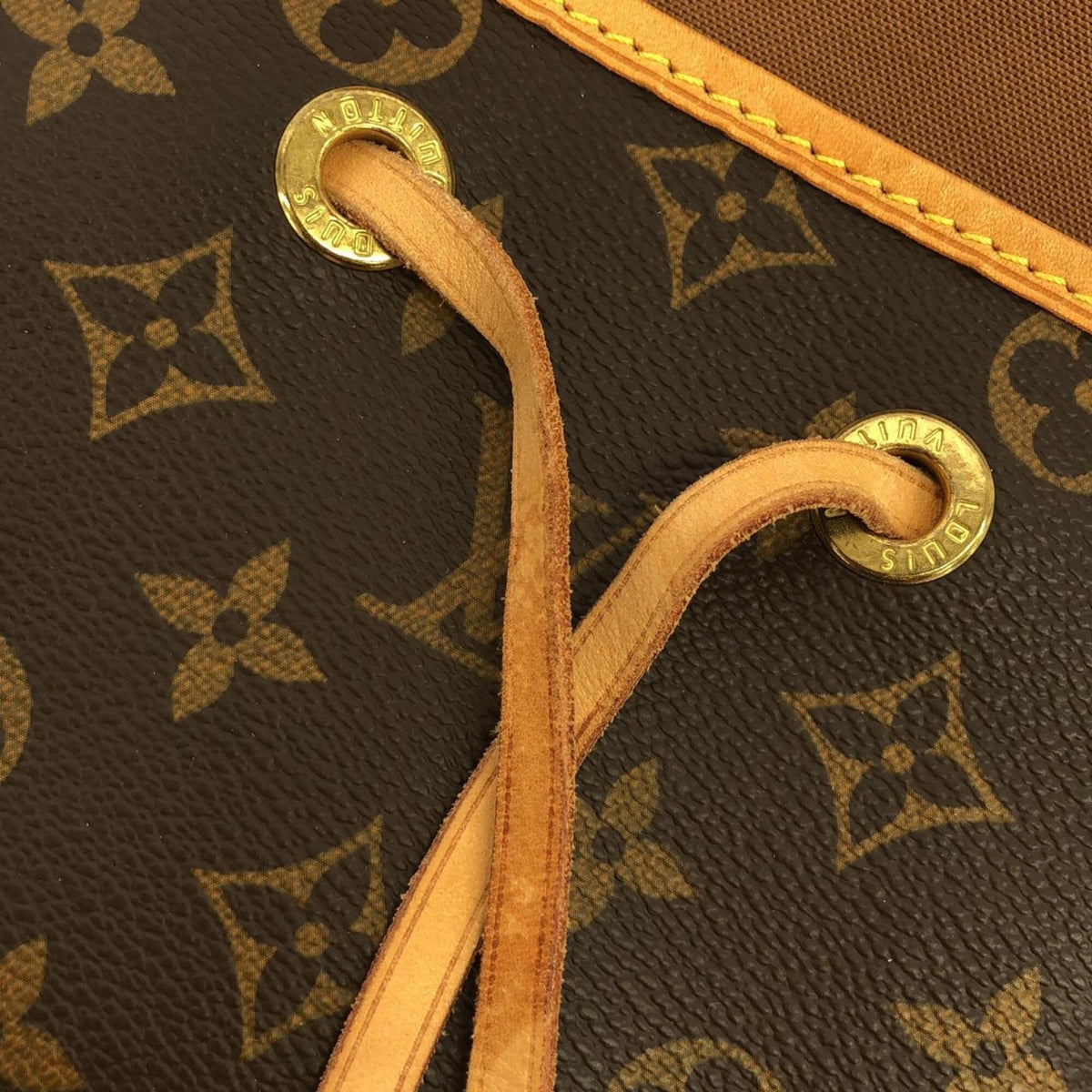 Louis Vuitton Marron Monogram Coated Canvas Backpack (Pre-Owned)