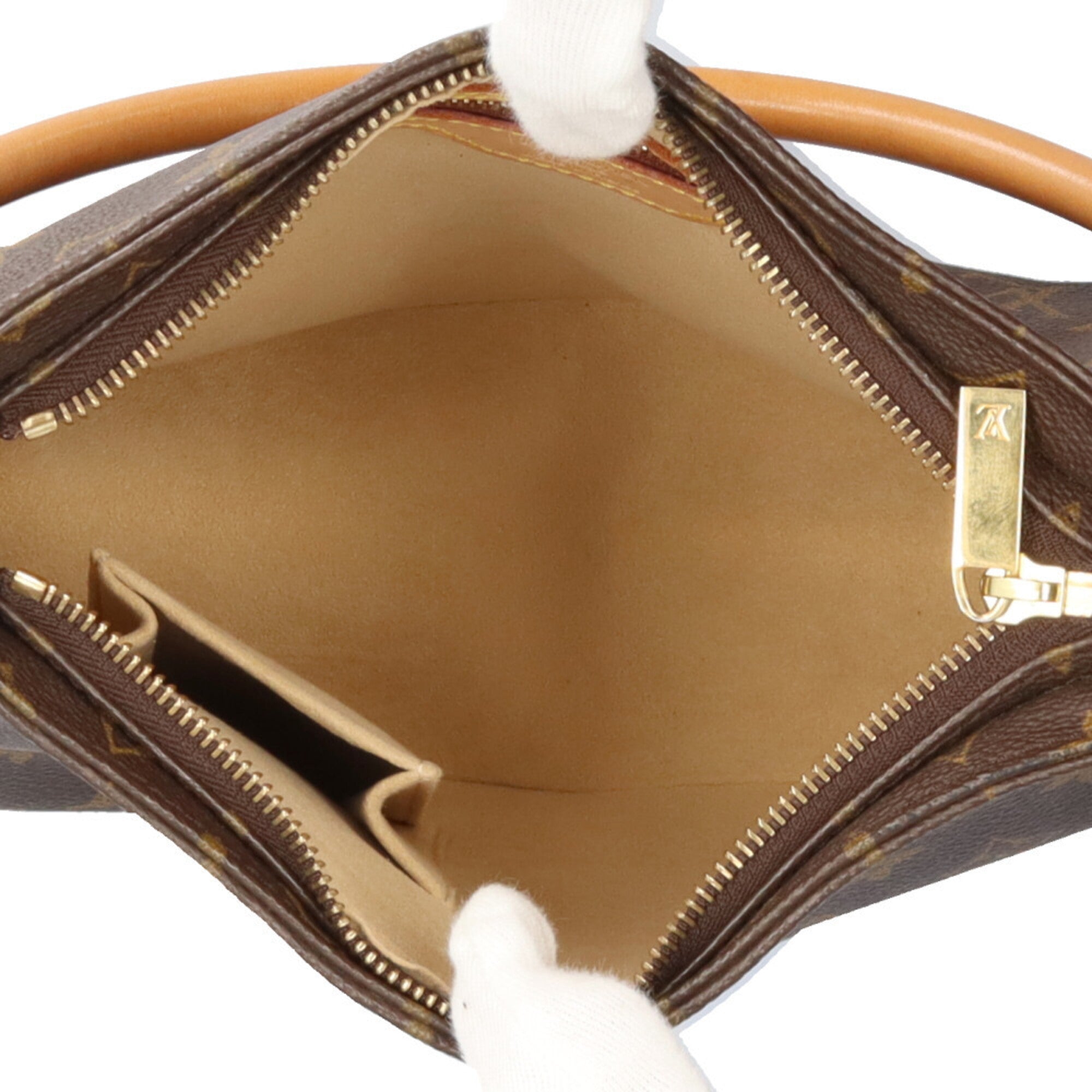 Louis Vuitton Brown Monogram Canvas Shoulder Bag (Pre-Owned)