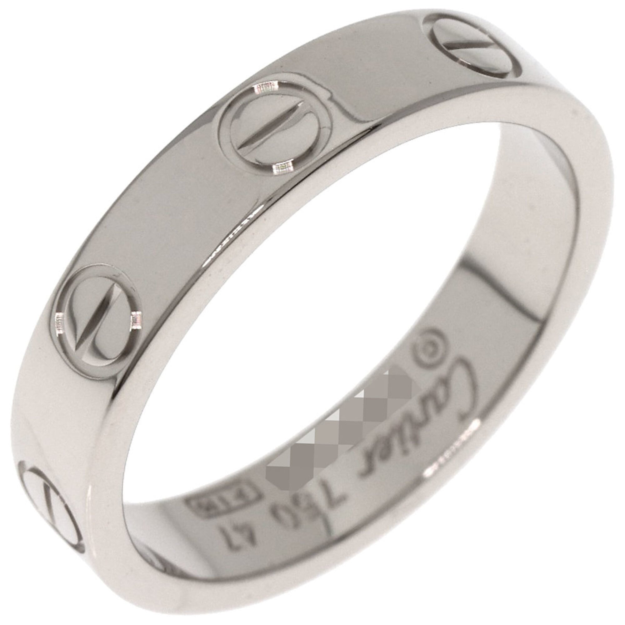 Cartier White Gold White Gold (18K) Band Ring (Pre-Owned)