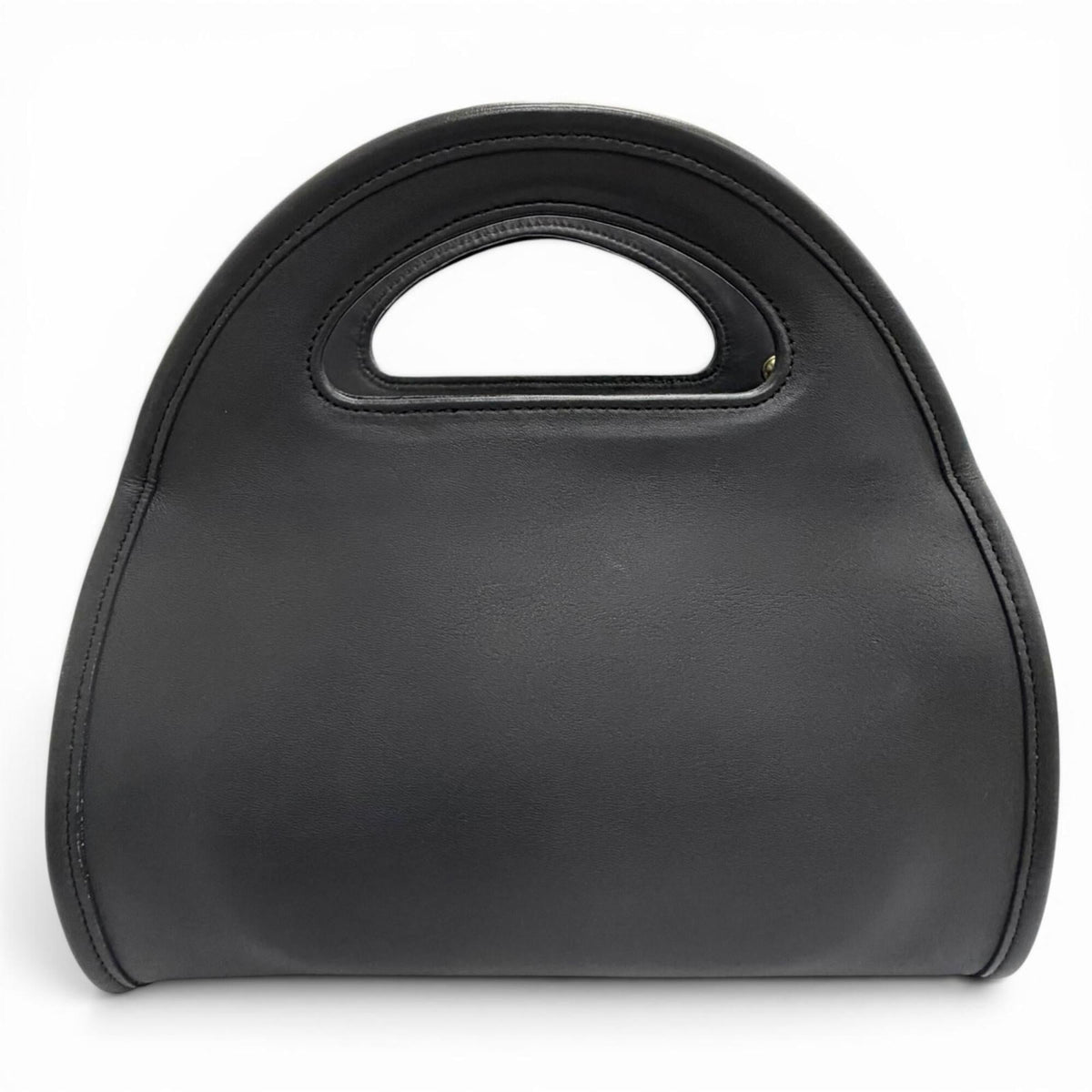 Coach Black Leather Handbag Shoulder Bag (Pre-Owned)