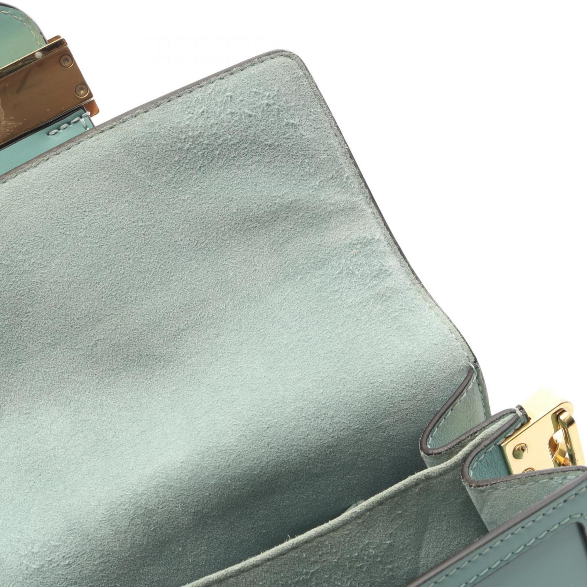 Louis Vuitton Green Leather Shoulder Bag (Pre-Owned)