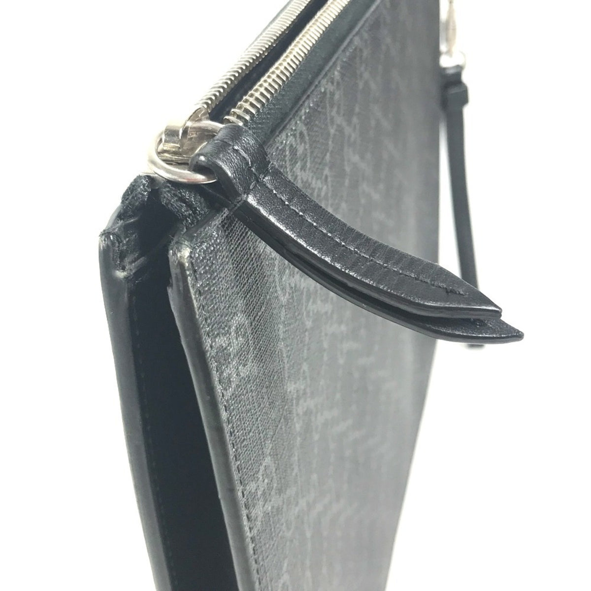 Gucci Black Multi-Color Gg Supreme Clutch Bag Pouch (Pre-Owned)