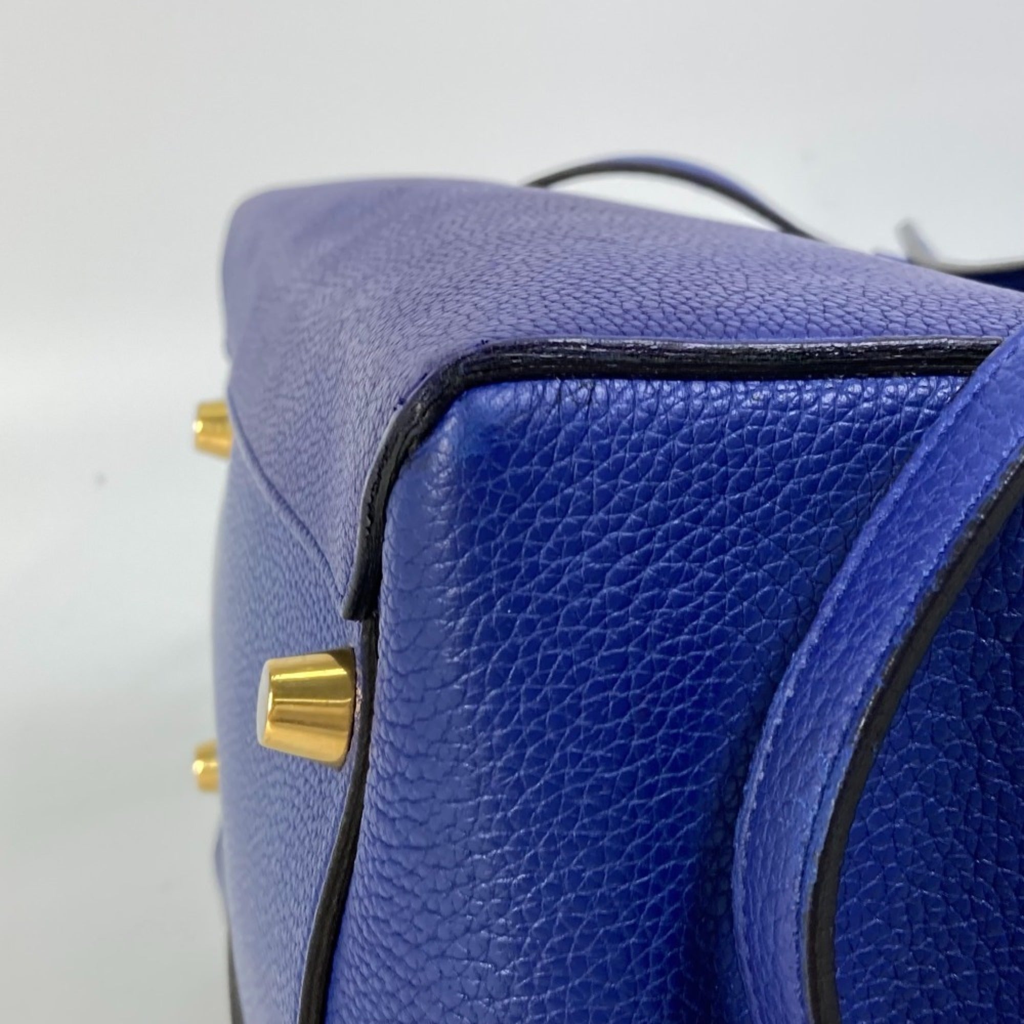 Celine Blue Leather Shoulder Bag (Pre-Owned)