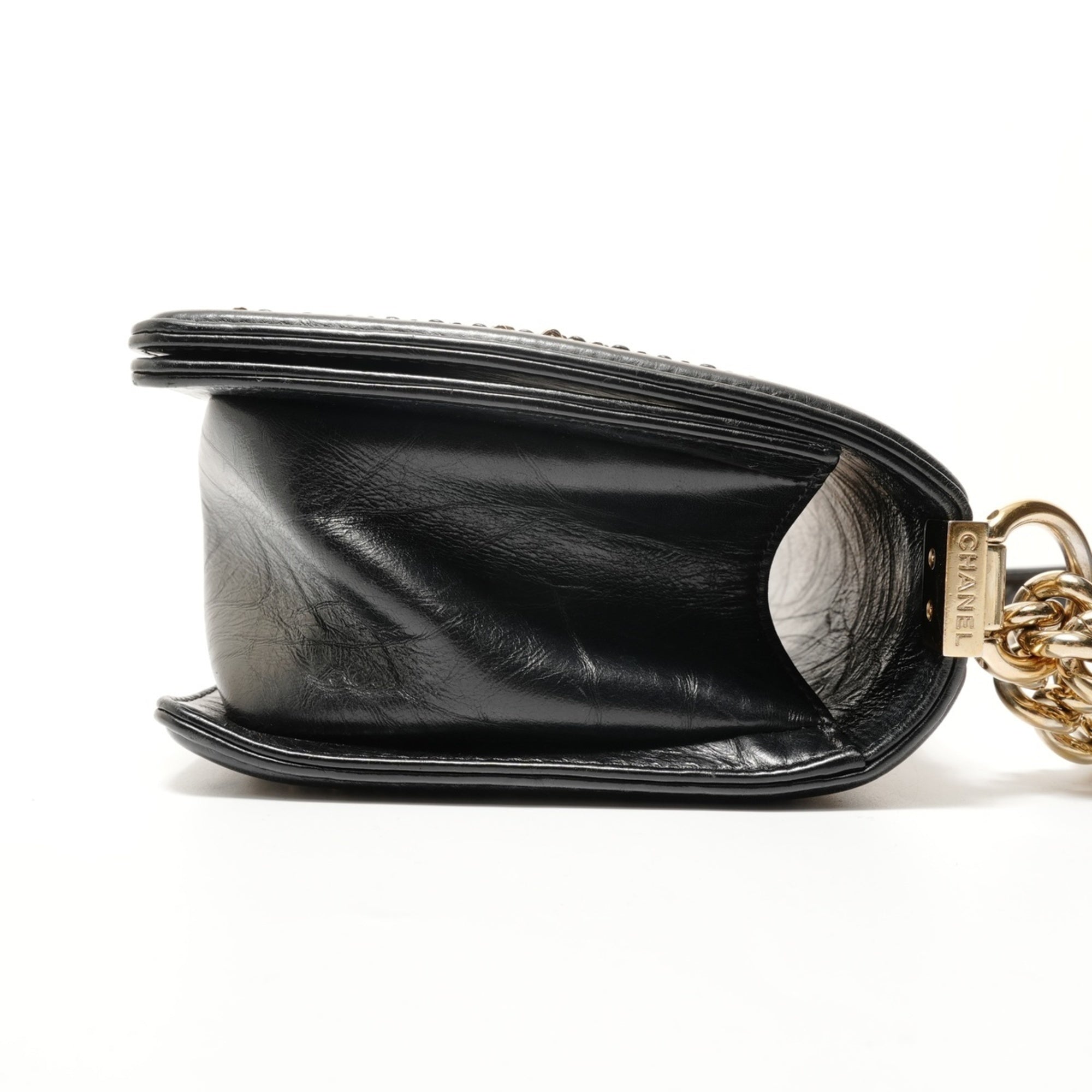 Chanel Boy Chanel Black Shoulder Bag (Pre-Owned)