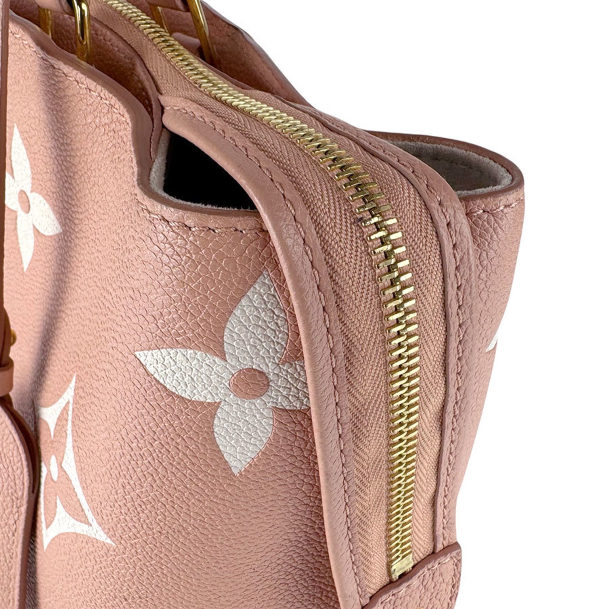 Louis Vuitton Cream Pink Monogram Empreinte Handbag Shoulder Bag (Pre-Owned)