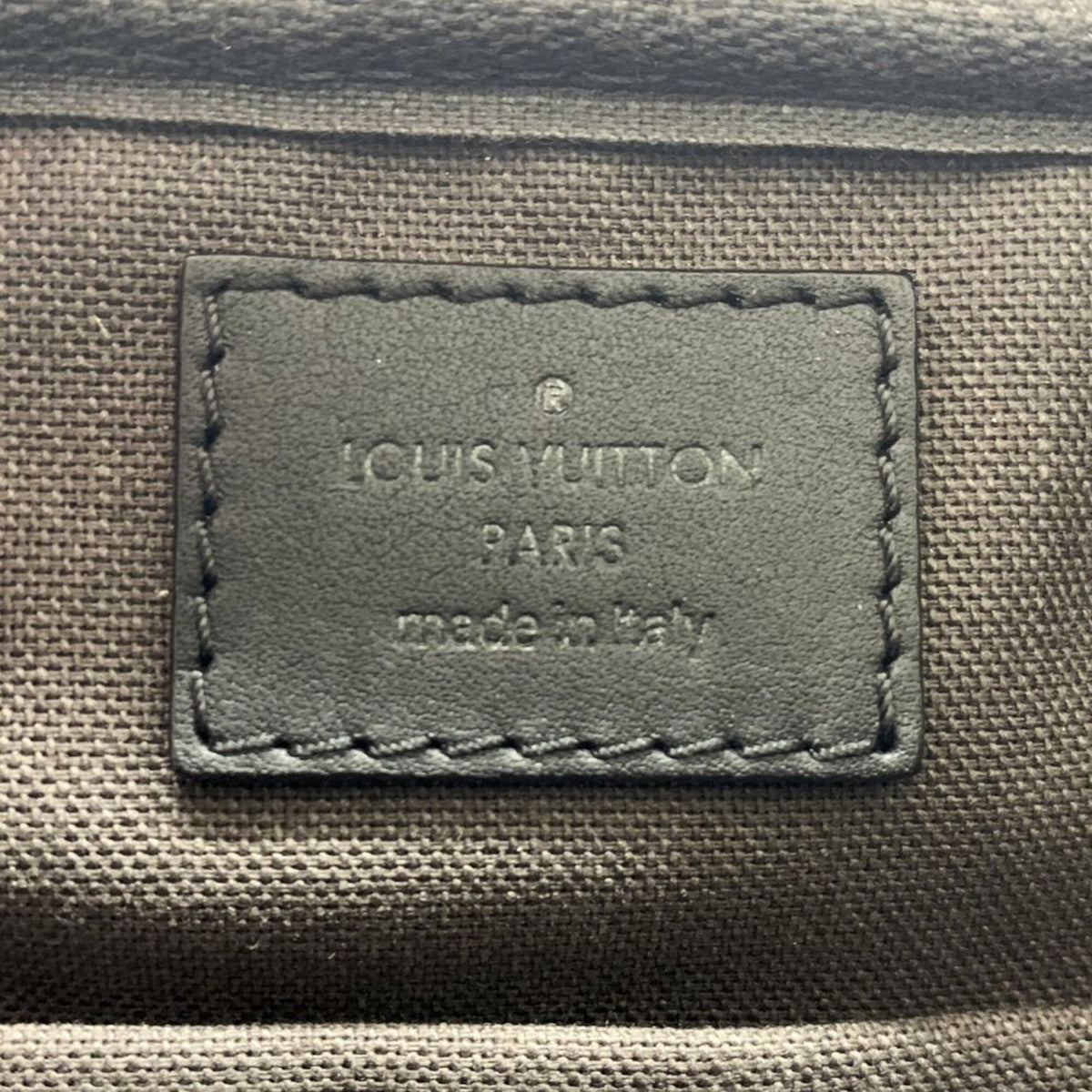 Louis Vuitton Black Leather Sling Bag (Pre-Owned)