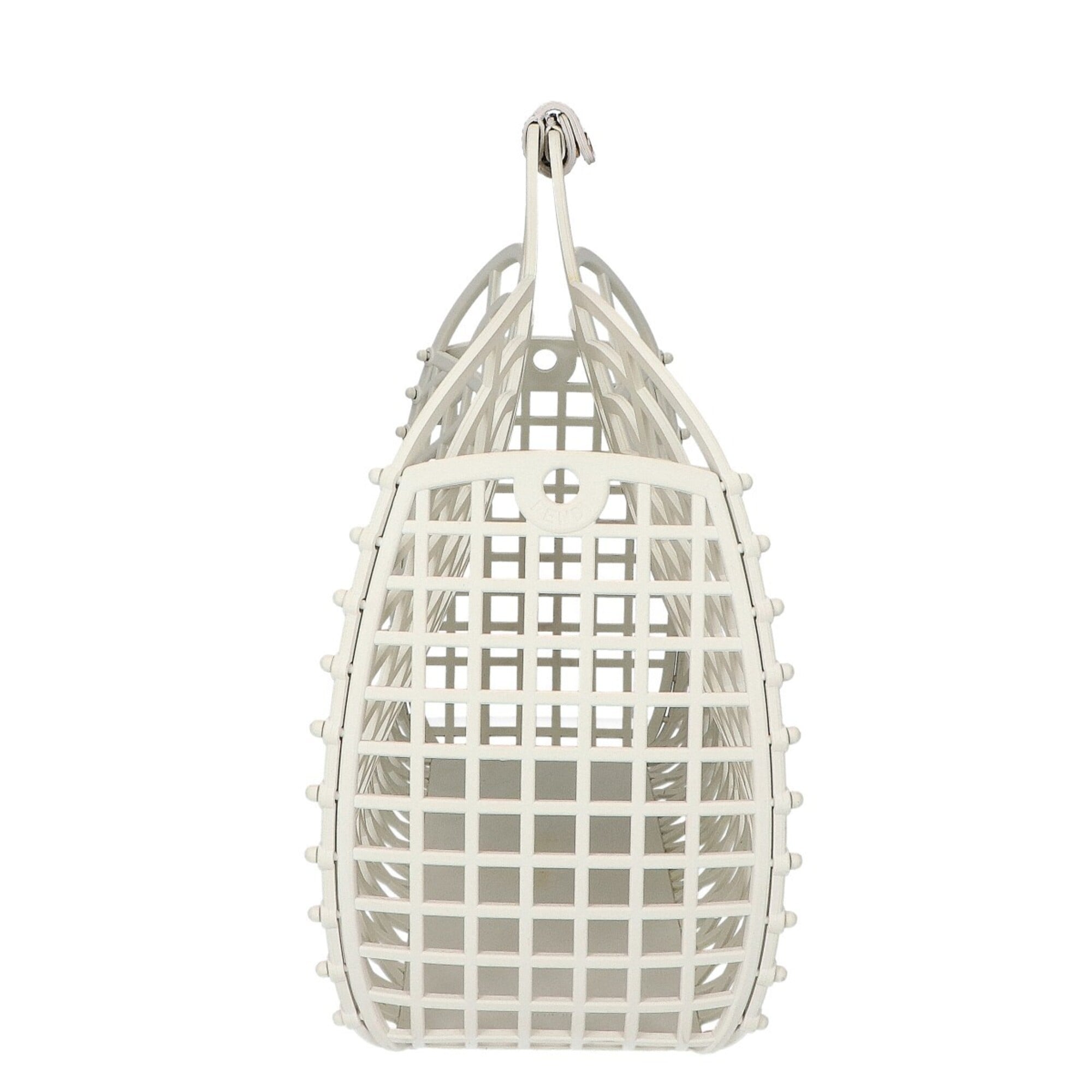Fendi White Plastic Basket Handbag (Pre-Owned)