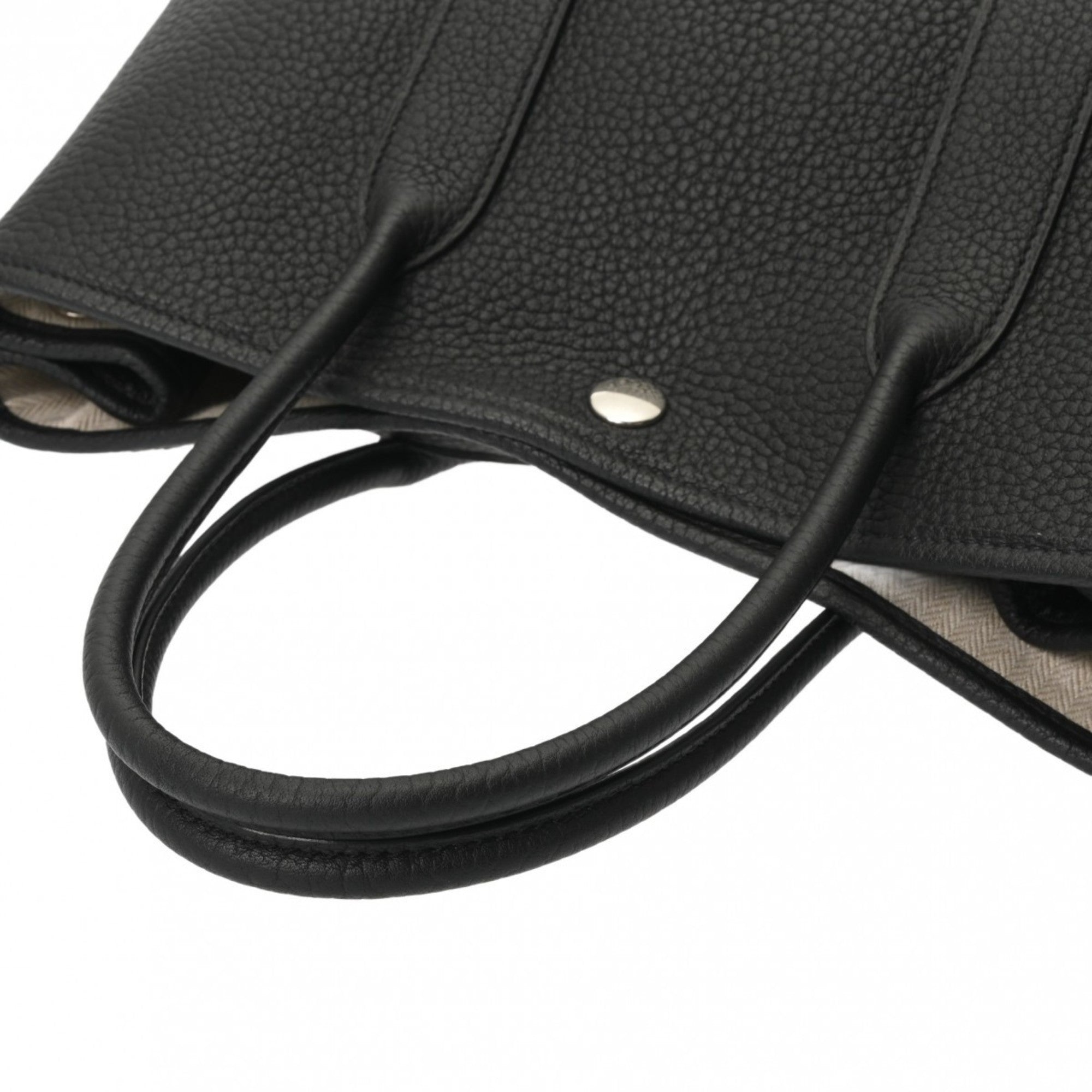 Hermes Black Negonda Leather Handbag (Pre-Owned)