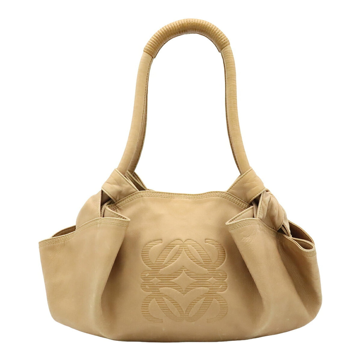 Loewe Champagne Gold Nappa Leather Handbag (Pre-Owned)