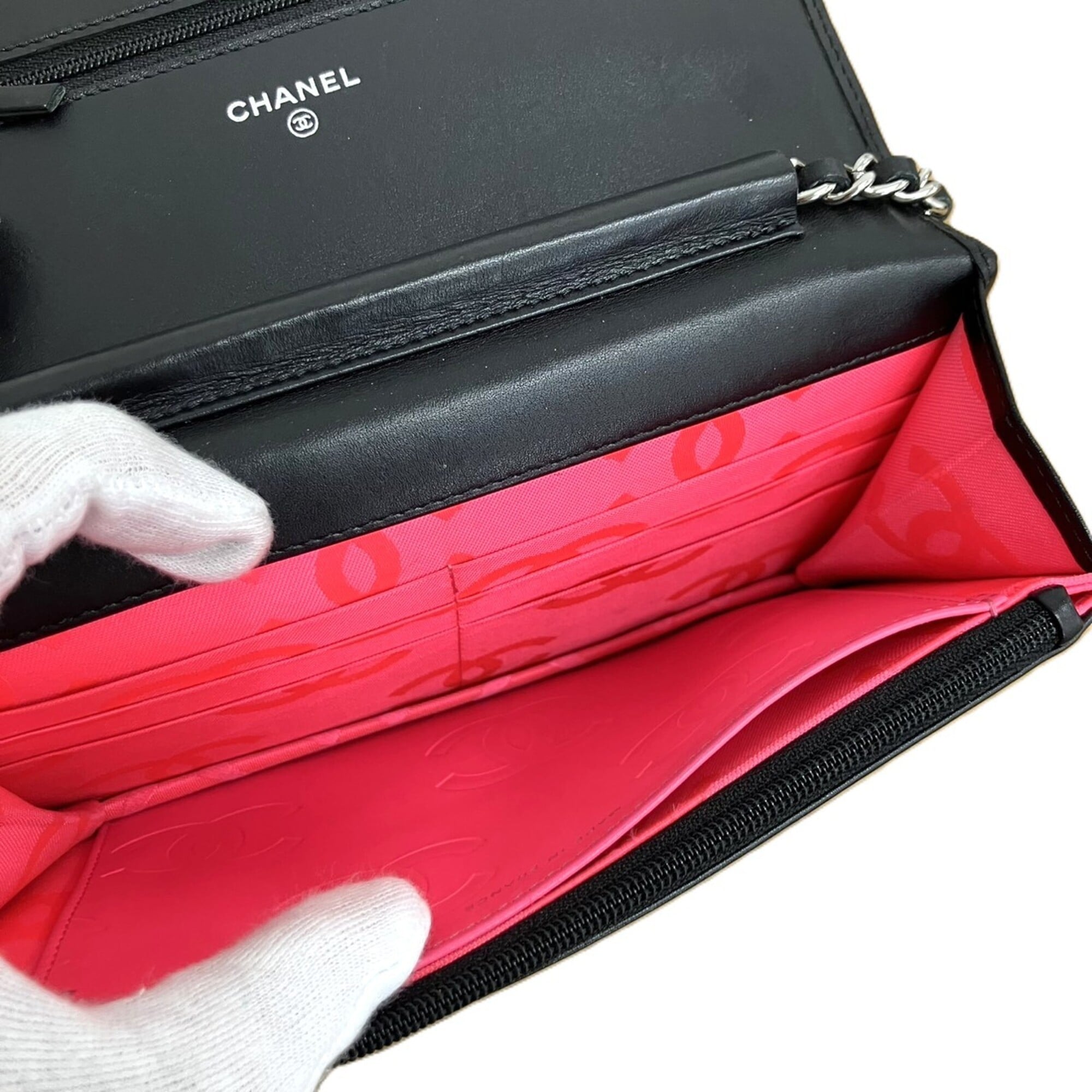 Chanel Ligne Cambon Black Leather Shoulder Bag (Pre-Owned)