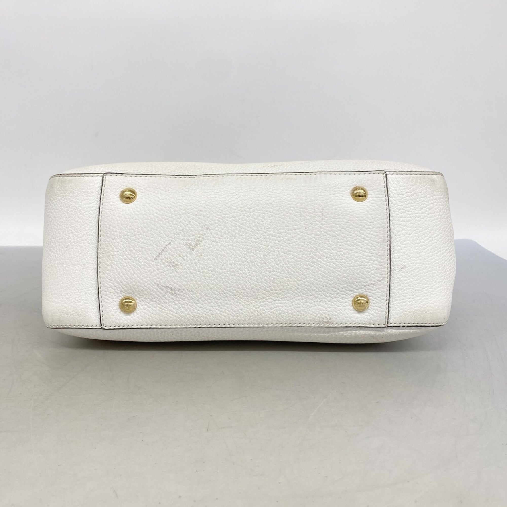 Fendi White Leather Handbag (Pre-Owned)