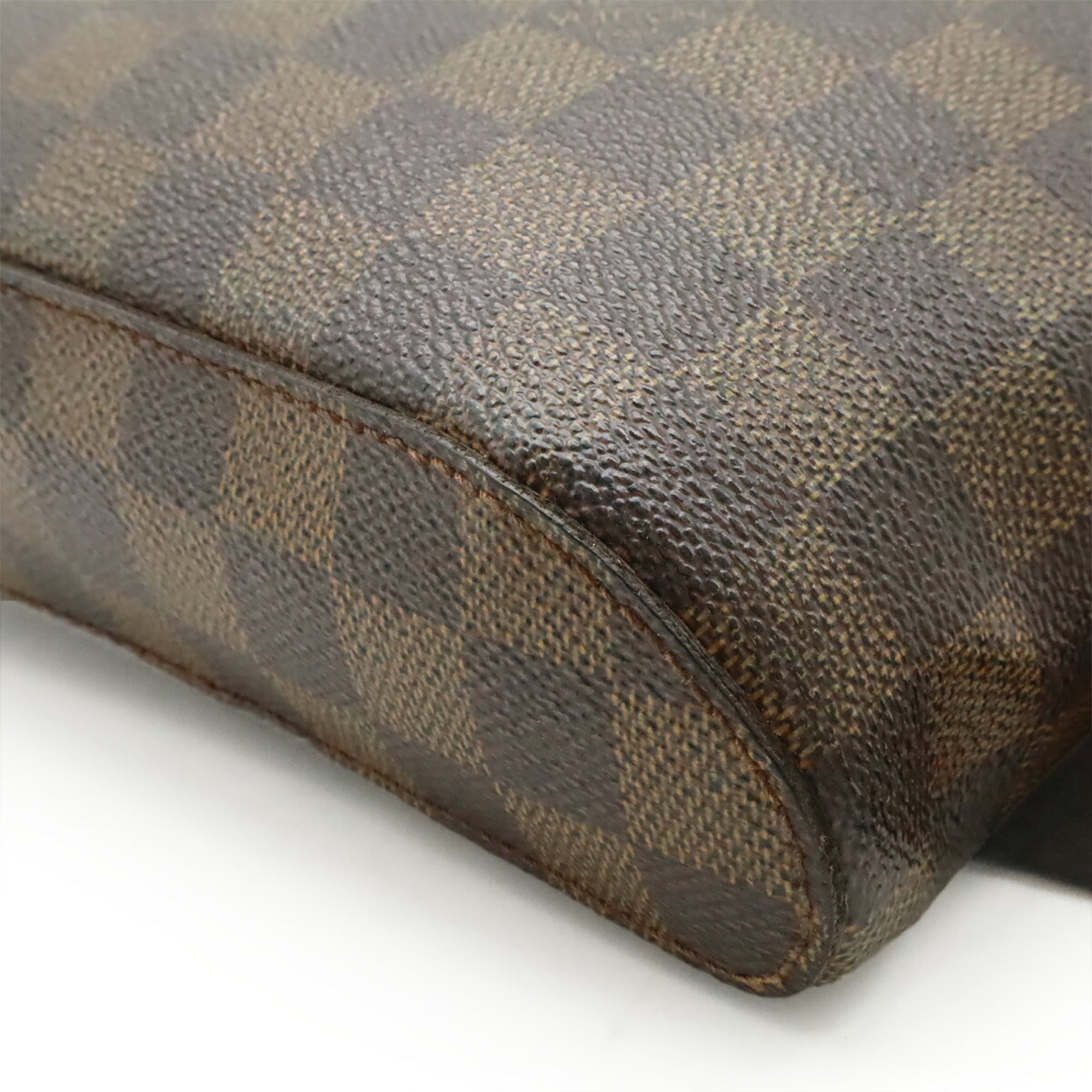 Louis Vuitton Brown Pvc Coated Canvas Damier Canvas Pouch Shoulder Bag Sling Bag (Pre-Owned)