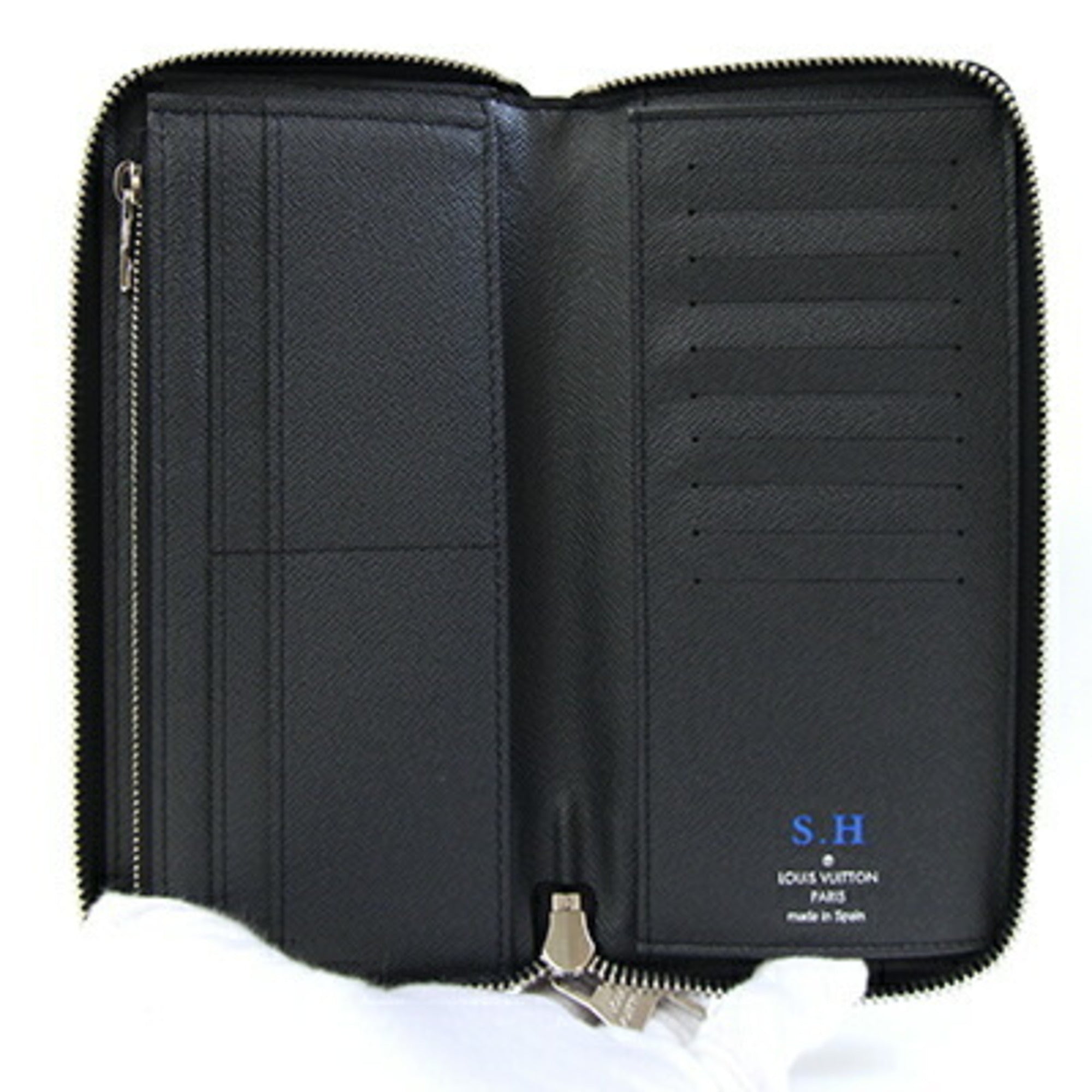 Louis Vuitton Taiga Ardoise Taiga Leather Long Wallet (Bi-Fold) (Pre-Owned)