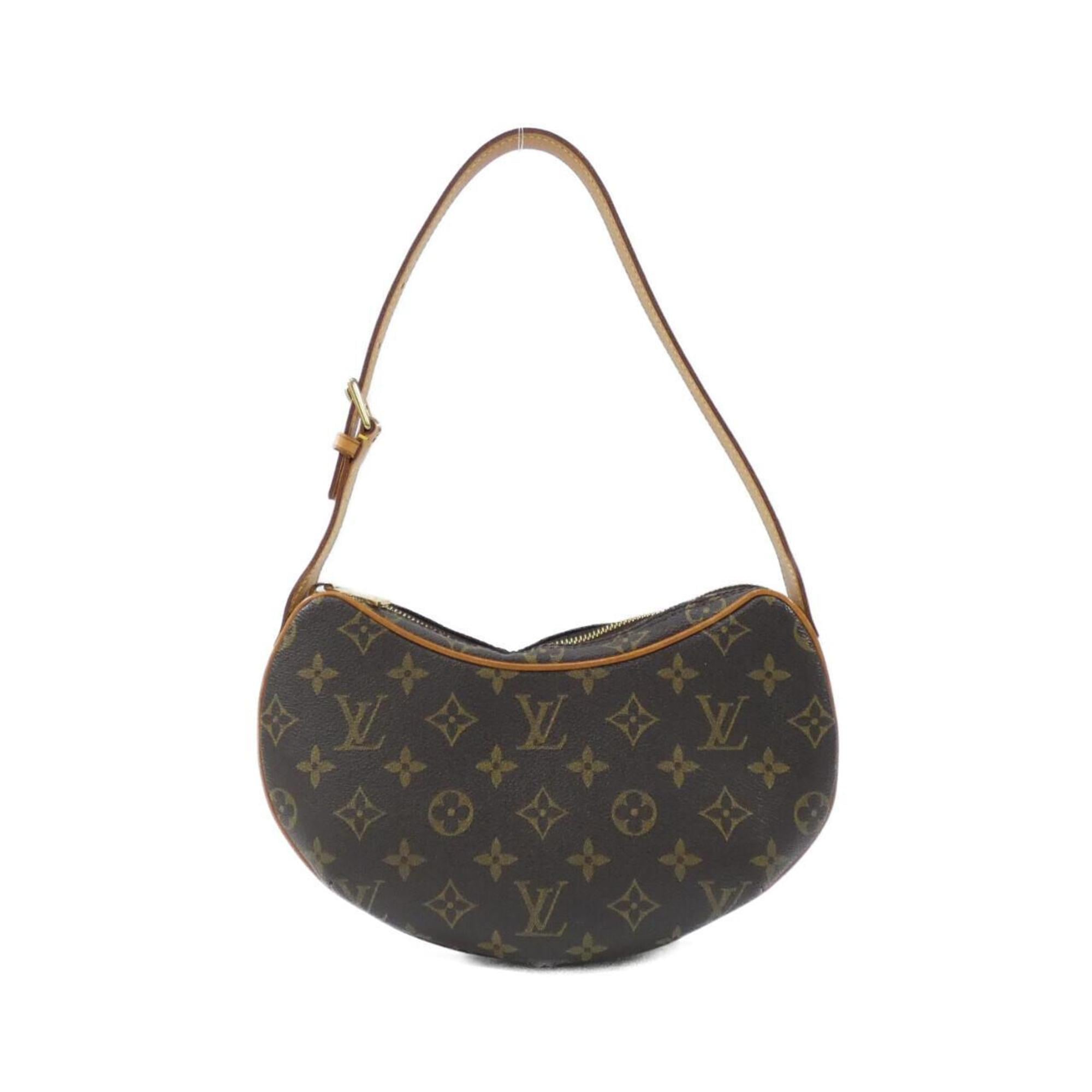 Louis Vuitton Marron Coated Canvas Pochette Shoulder Bag (Pre-Owned)