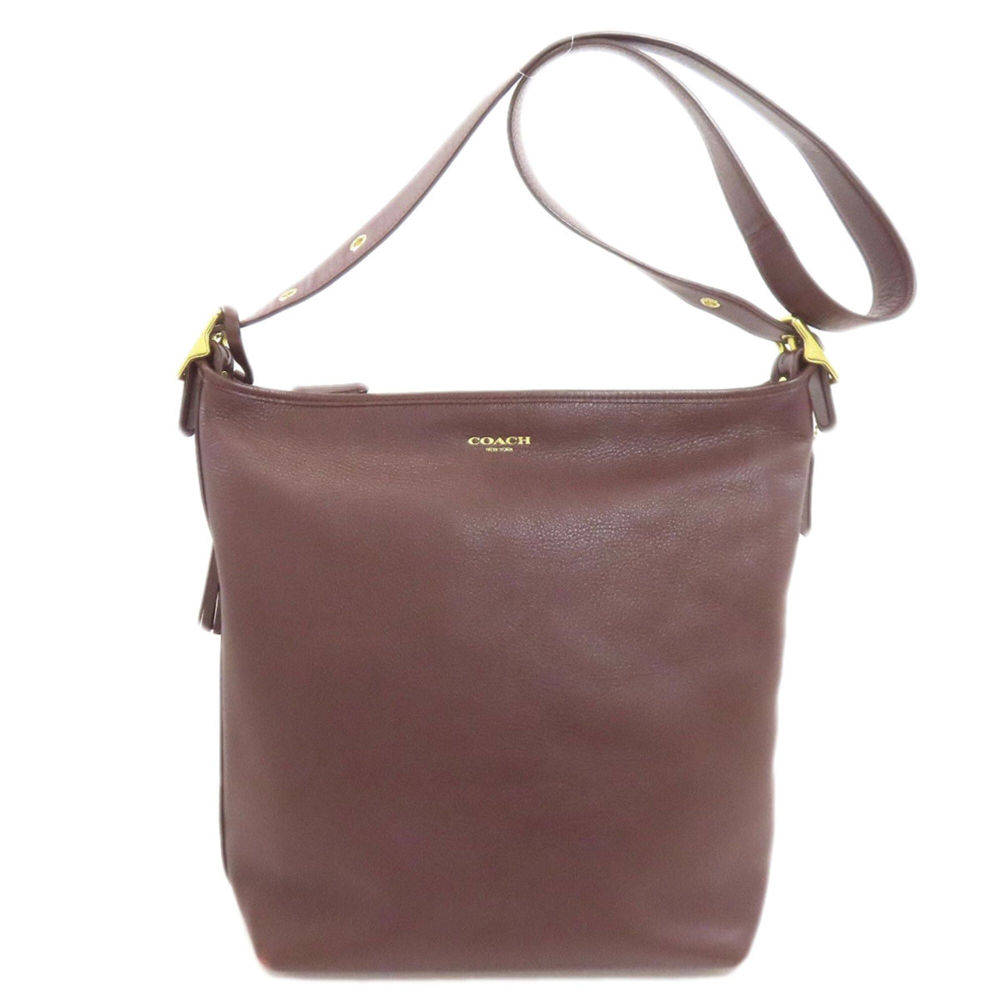 Coach Dark Brown Leather Shoulder Bag (Pre-Owned)
