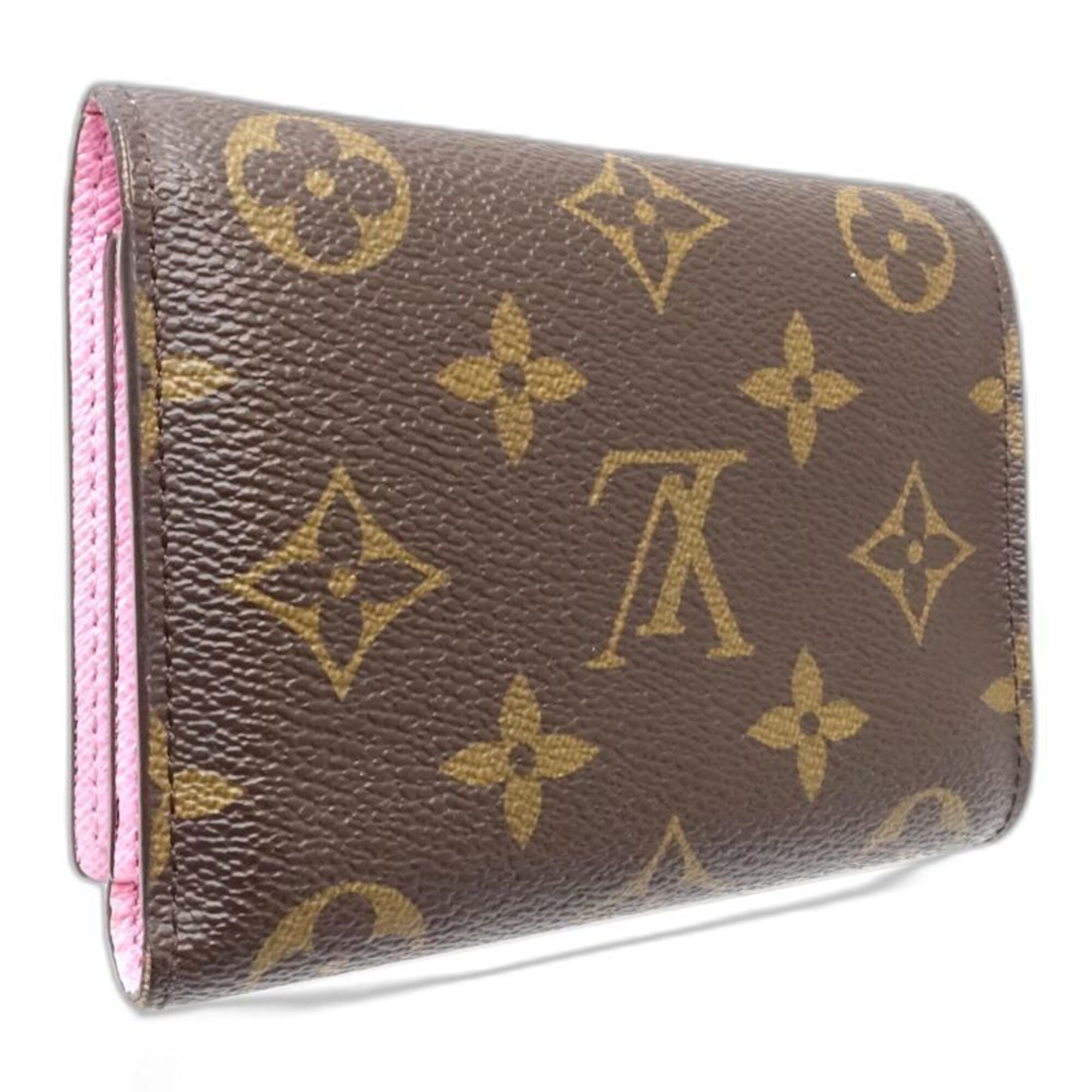 Louis Vuitton Brown Canvas Wallet (Tri-Fold) (Pre-Owned)