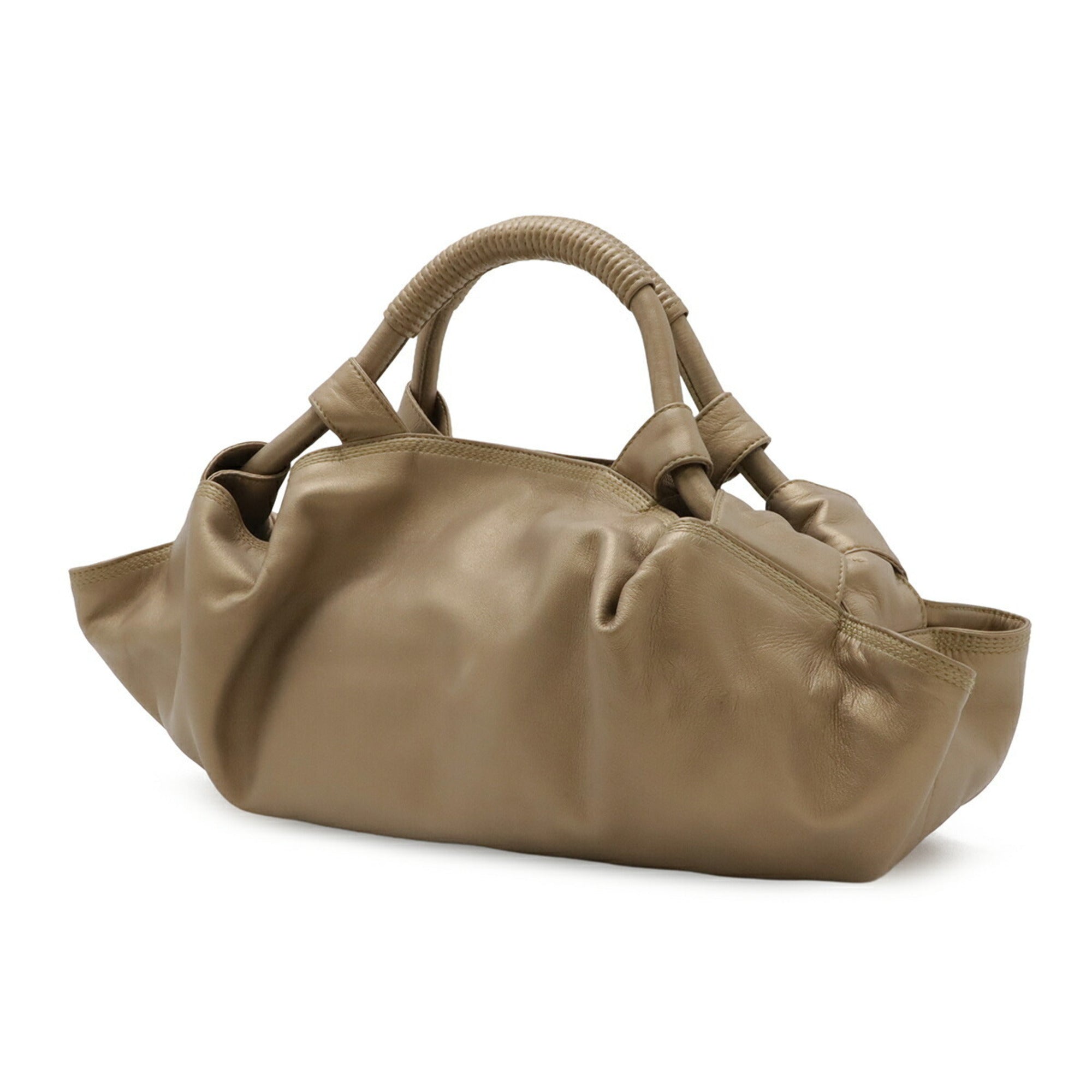 Loewe Nappa Aire Champagne Gold Nappa Leather Handbag (Pre-Owned)