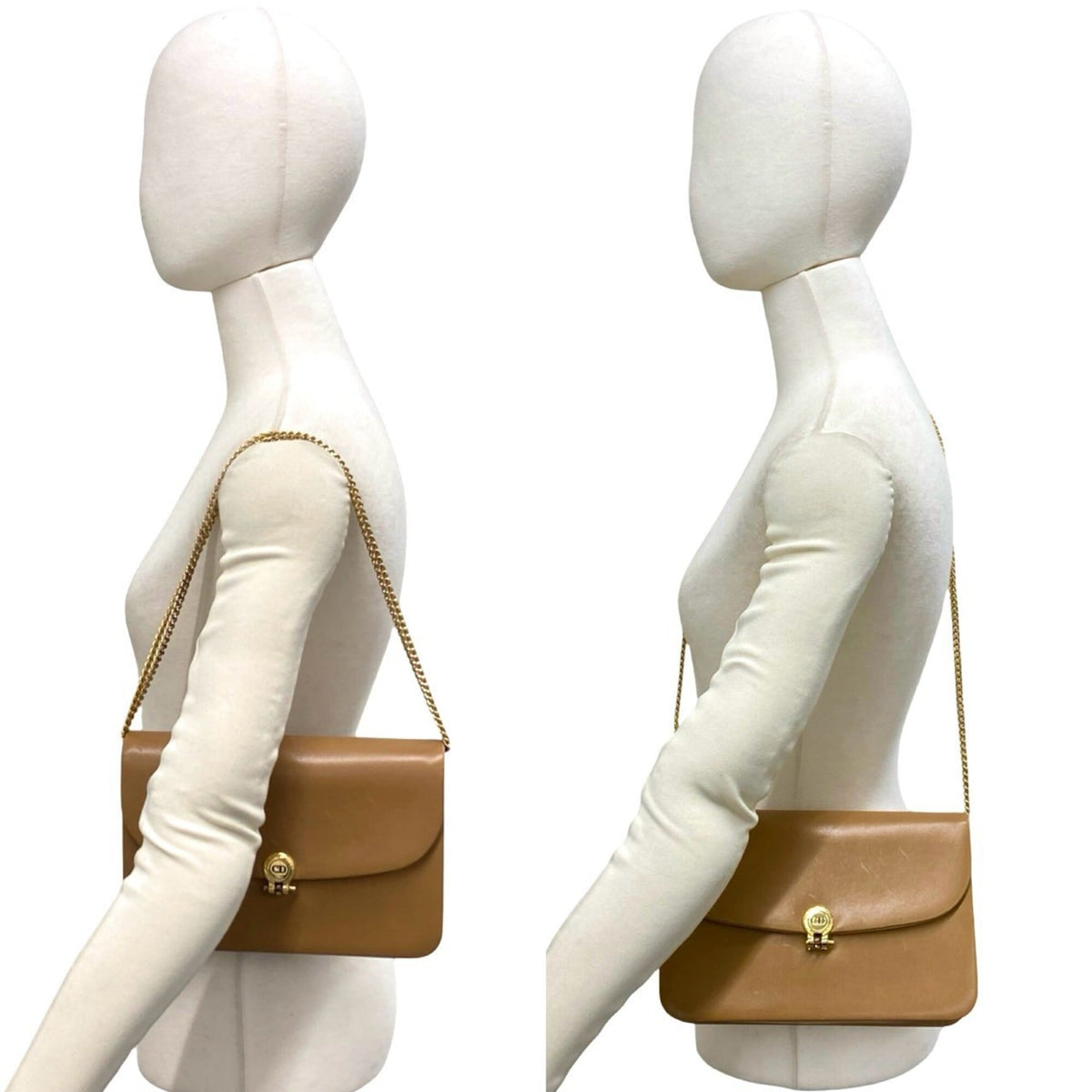 Christian Dior Brown Leather Pochette Shoulder Bag (Pre-Owned)