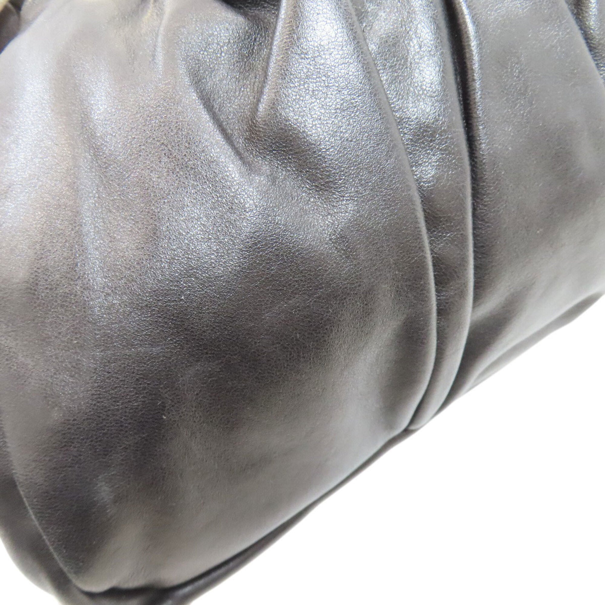 Miu Miu Black Leather Shoulder Bag (Pre-Owned)