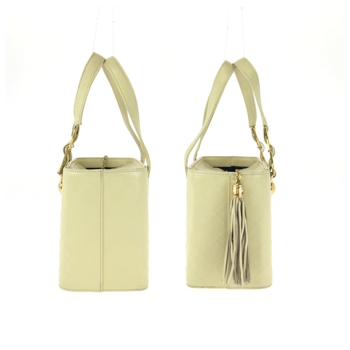 Versace Yellow Leather Handbag (Pre-Owned)