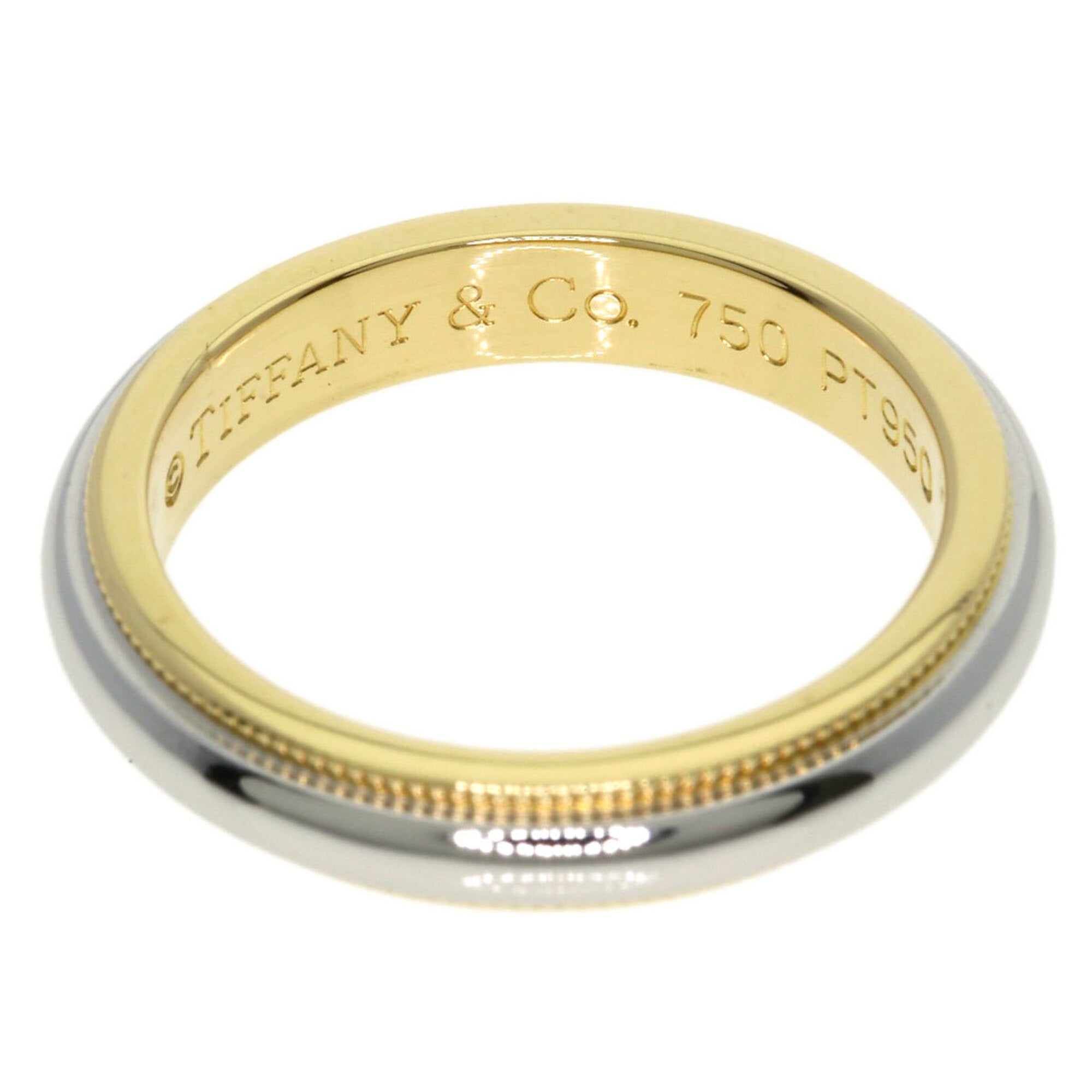 Tiffany Yellow Gold (18K) Platinum 950 Band Ring (Pre-Owned)