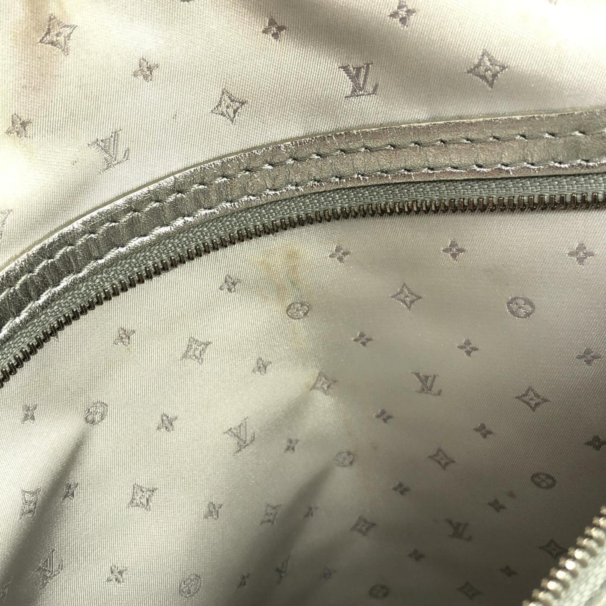 Louis Vuitton Silver Leather Handbag (Pre-Owned)