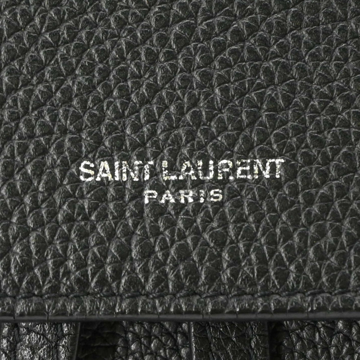 Saint Laurent Black Leather Backpack (Pre-Owned)
