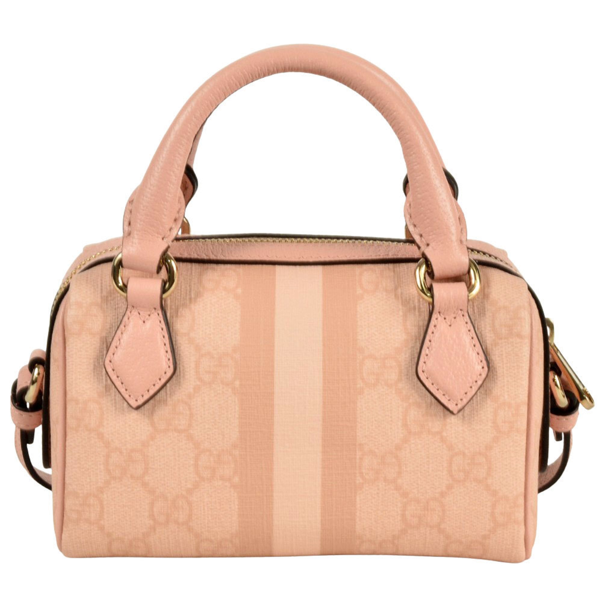 Gucci Ophidia Pink Gg Supreme Handbag Shoulder Bag (Pre-Owned)
