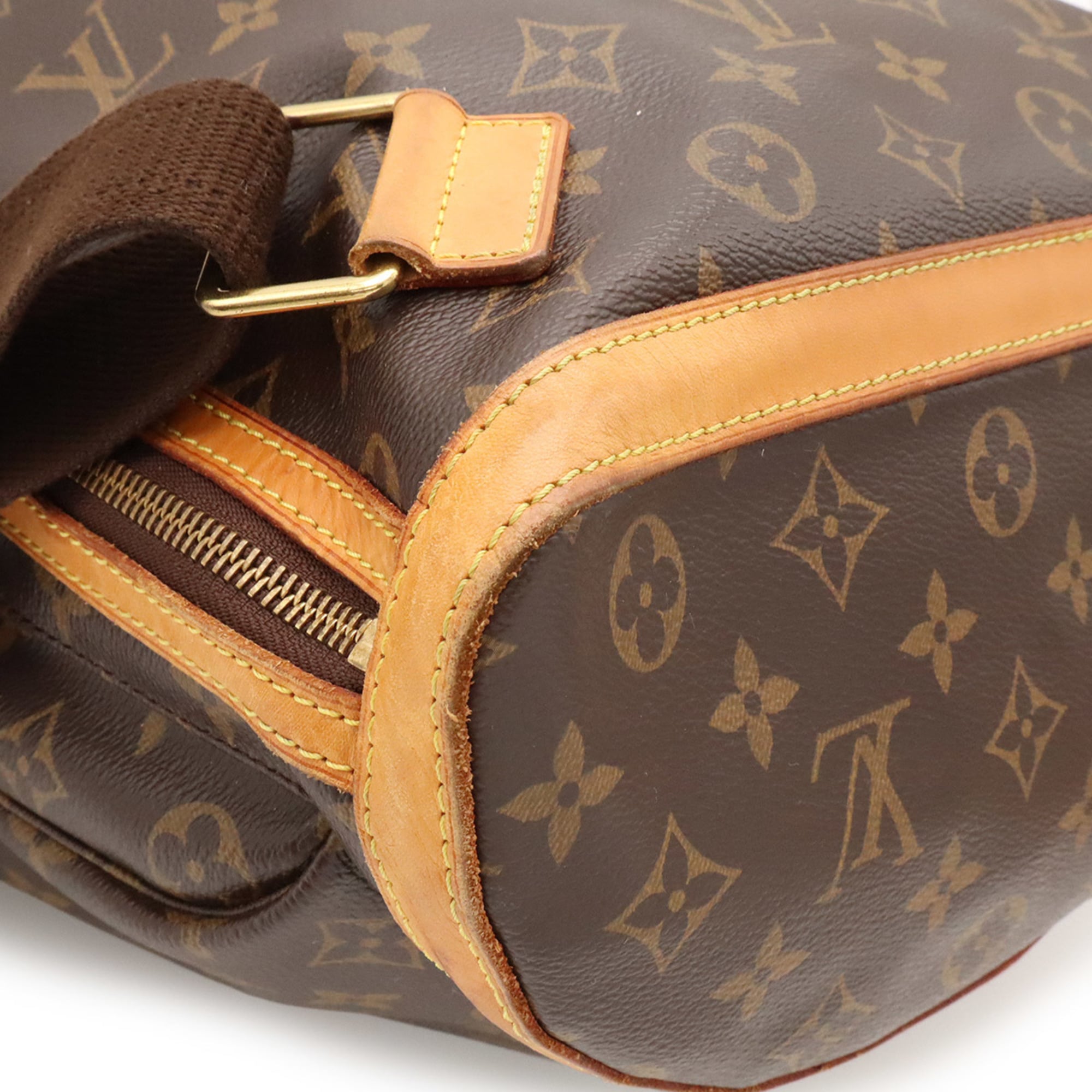 Louis Vuitton Brown Monogram Canvas Pvc Coated Canvas Backpack Shoulder Bag (Pre-Owned)
