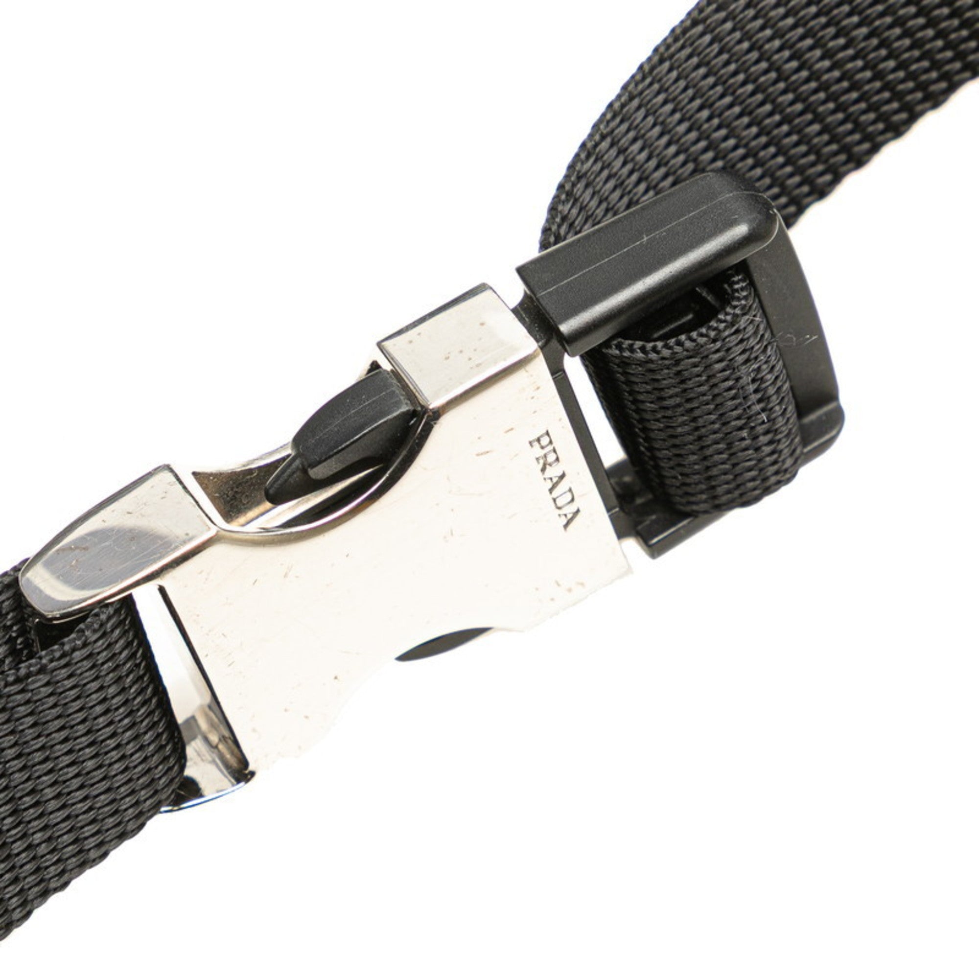 Prada Black Nylon Leather Fanny Pack (Pre-Owned)